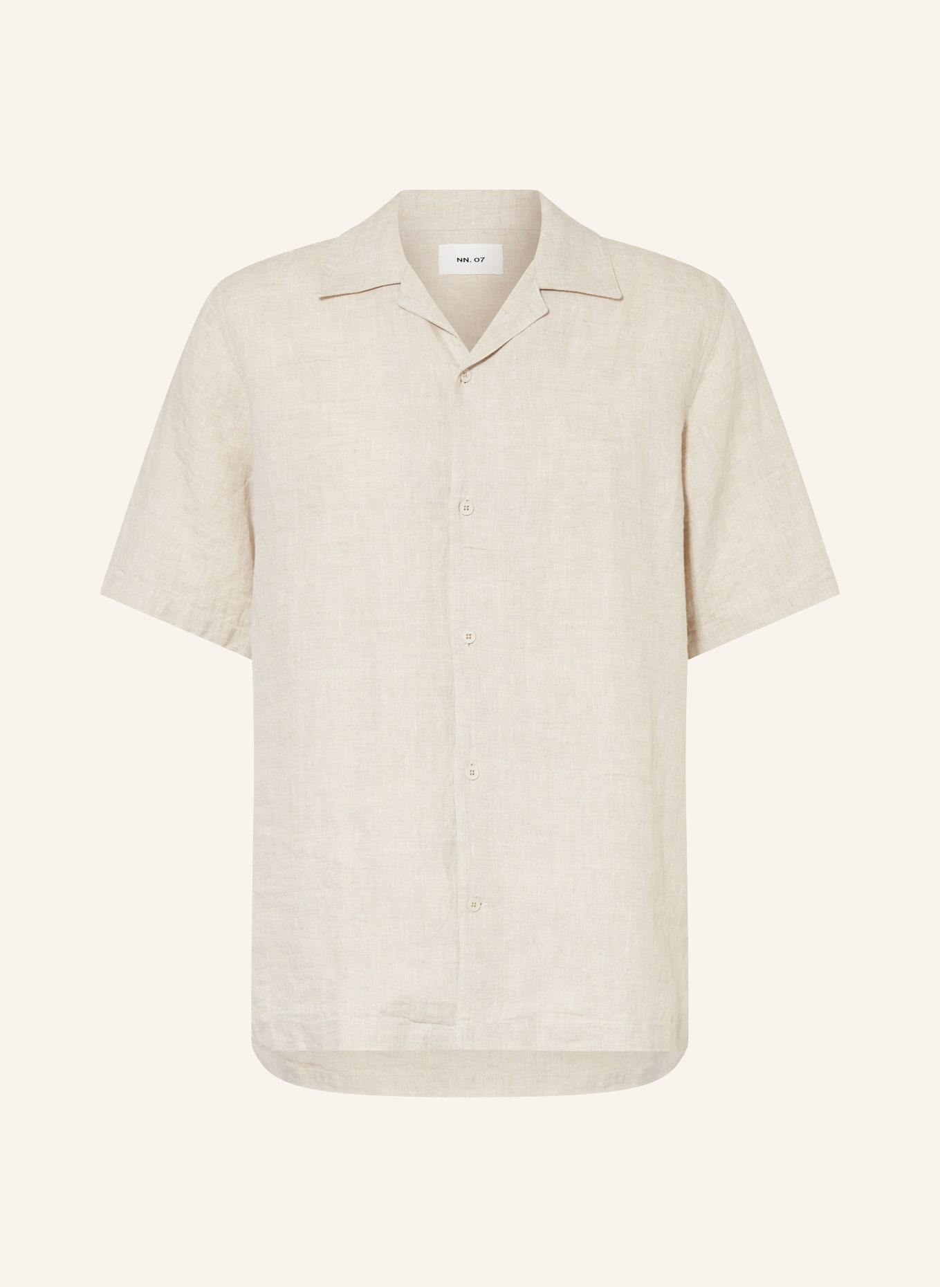 NN.07 Resort shirt JULIO comfort fit made of linen, Color: BEIGE (Image 1)