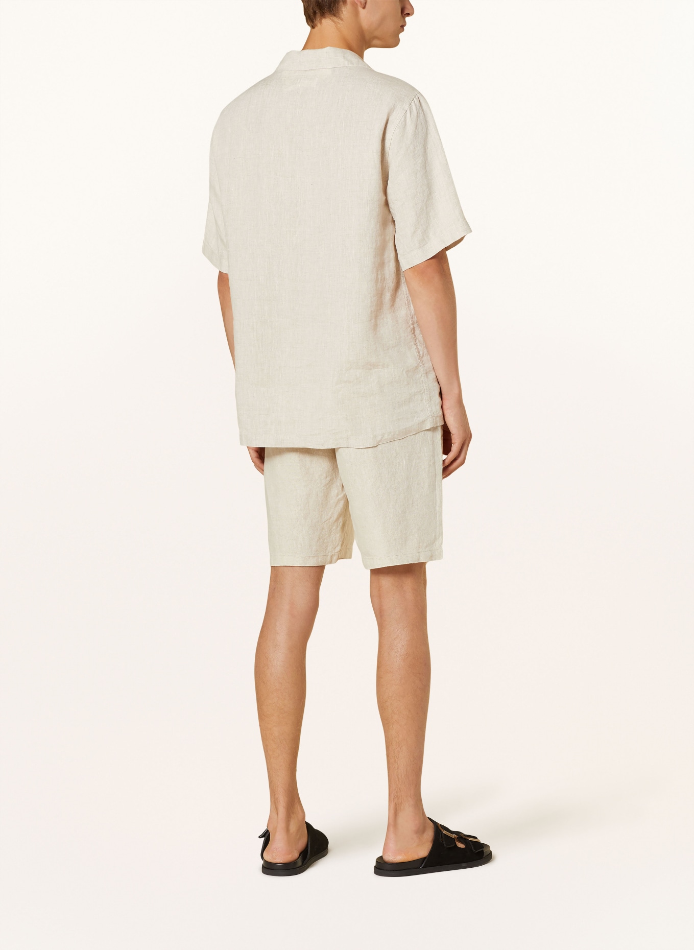 NN.07 Resort shirt JULIO comfort fit made of linen, Color: BEIGE (Image 3)
