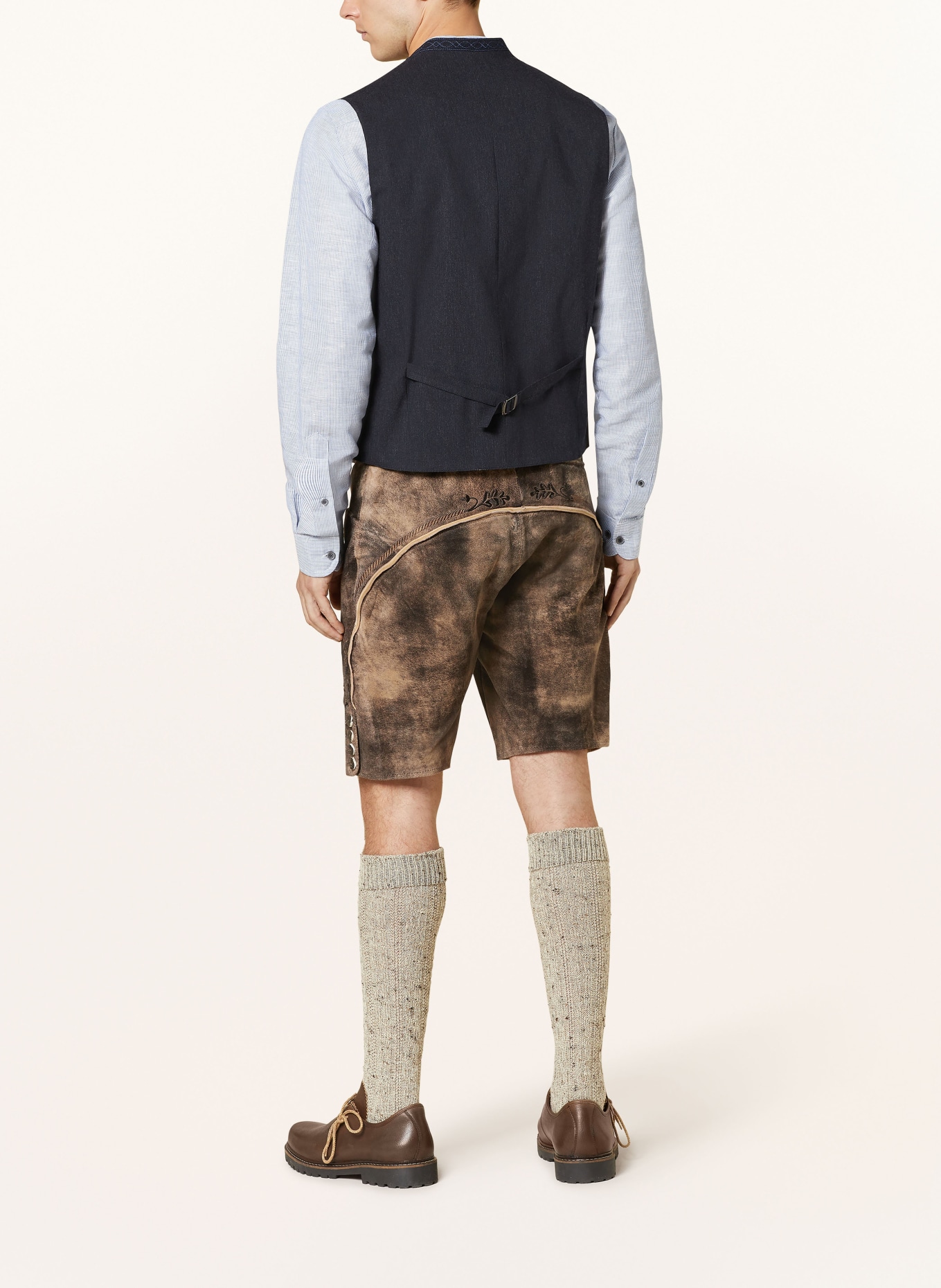 Hammerschmid Trachtenweste MIRKO Slim Fit: BLAU/ SCHWARZ
