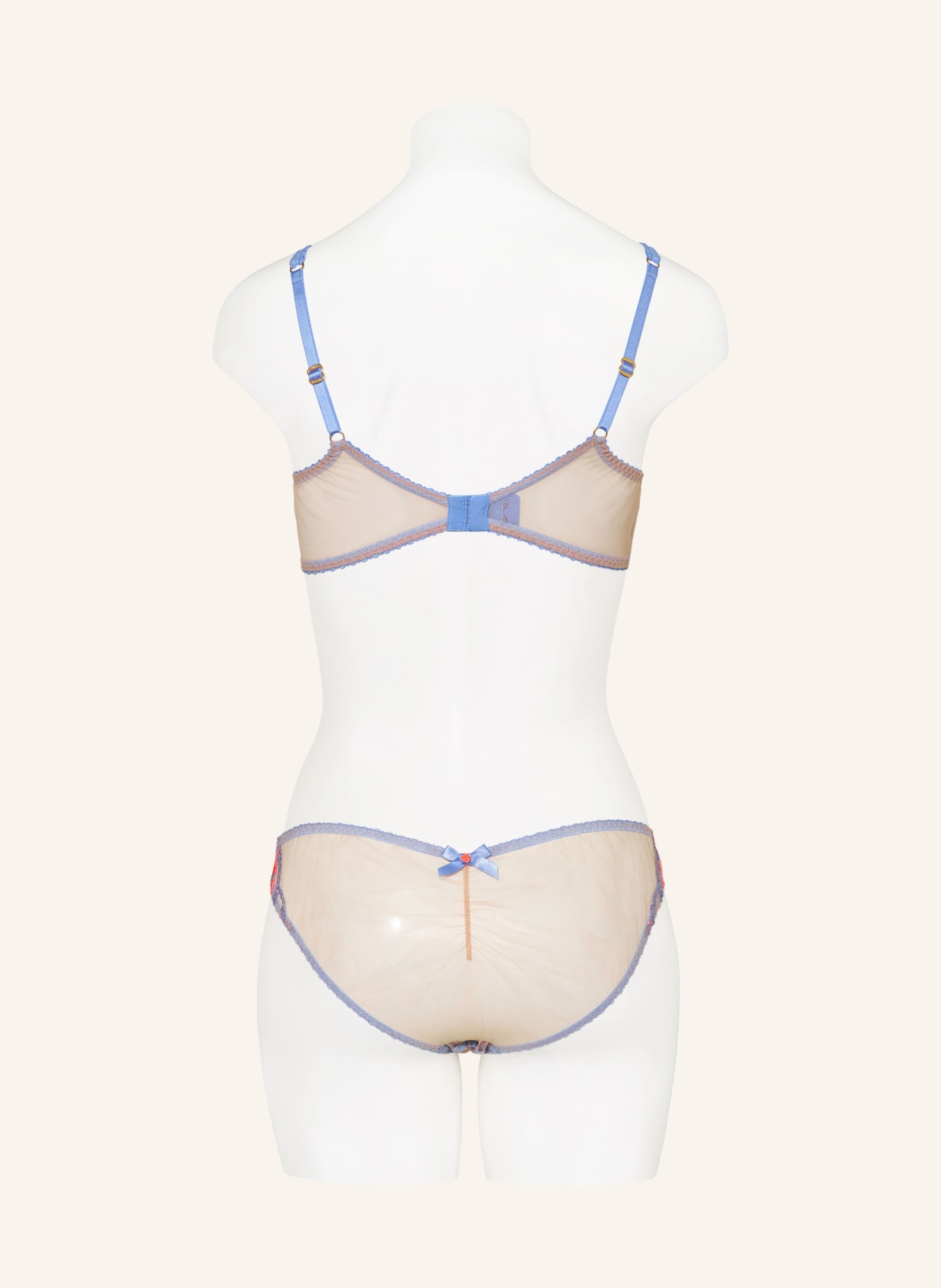 Agent Provocateur Bügel-BH WINNETTE: BLAU/ NEONORANGE