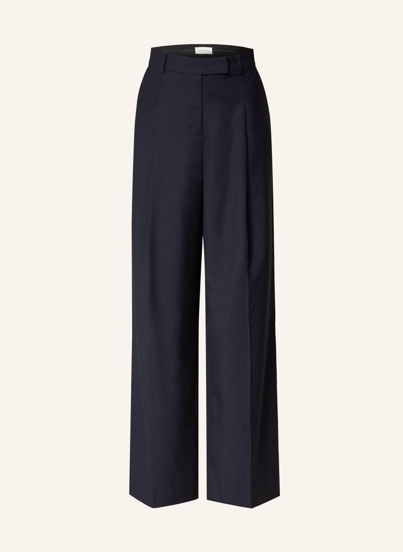 MSCH COPENHAGEN GANNI trousers MSCHMAELYNN, Color: DARK BLUE (Image 1)