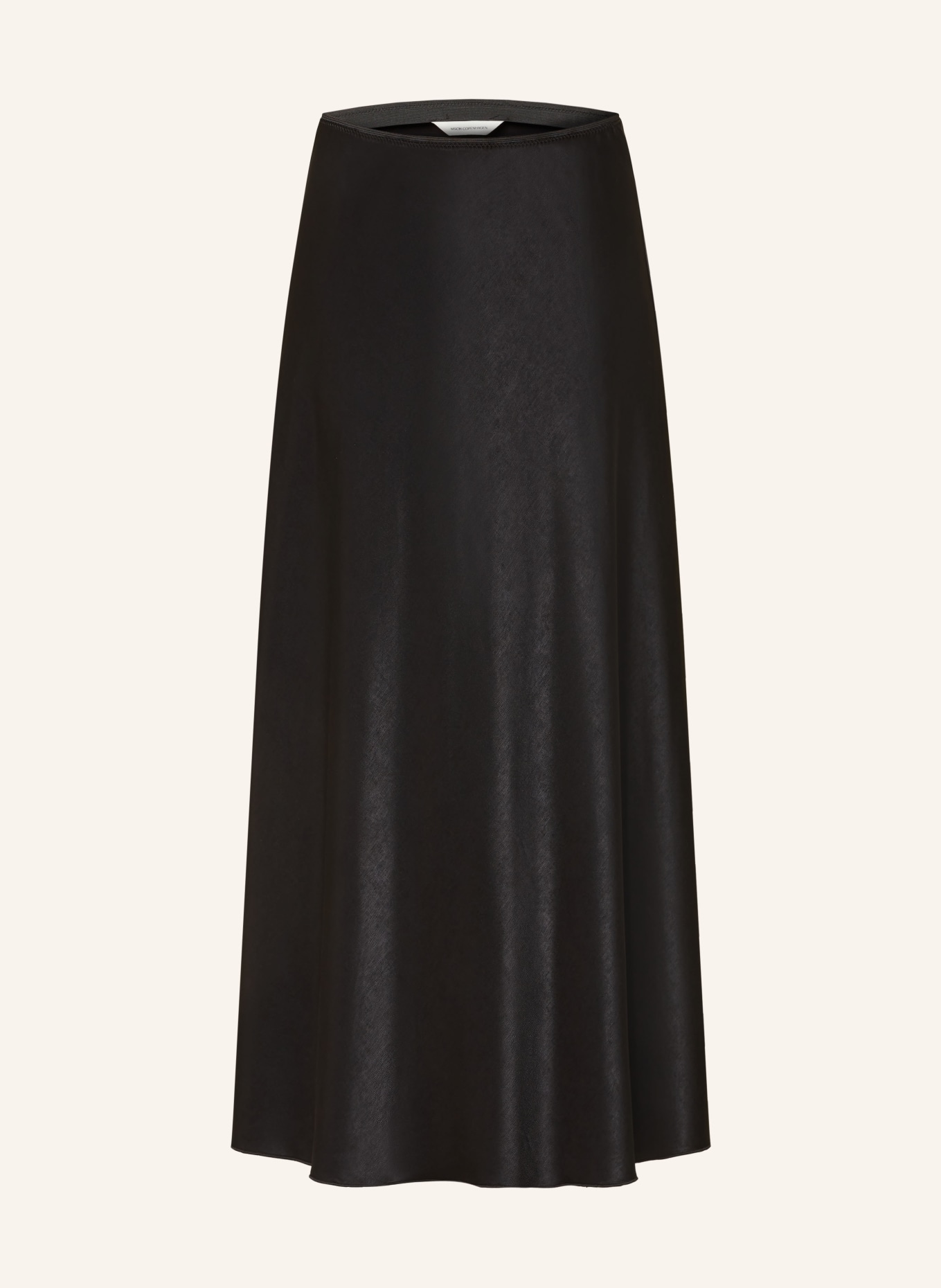 MSCH COPENHAGEN Satin skirt MSCHNICOLETTE ULLAS: BLACK