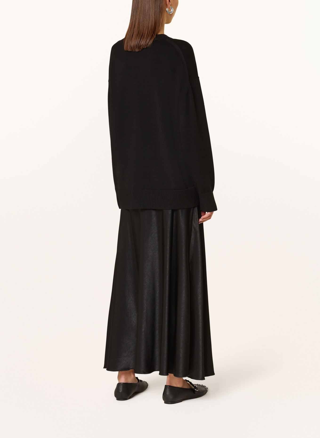 MSCH COPENHAGEN Satin skirt MSCHNICOLETTE ULLAS: BLACK