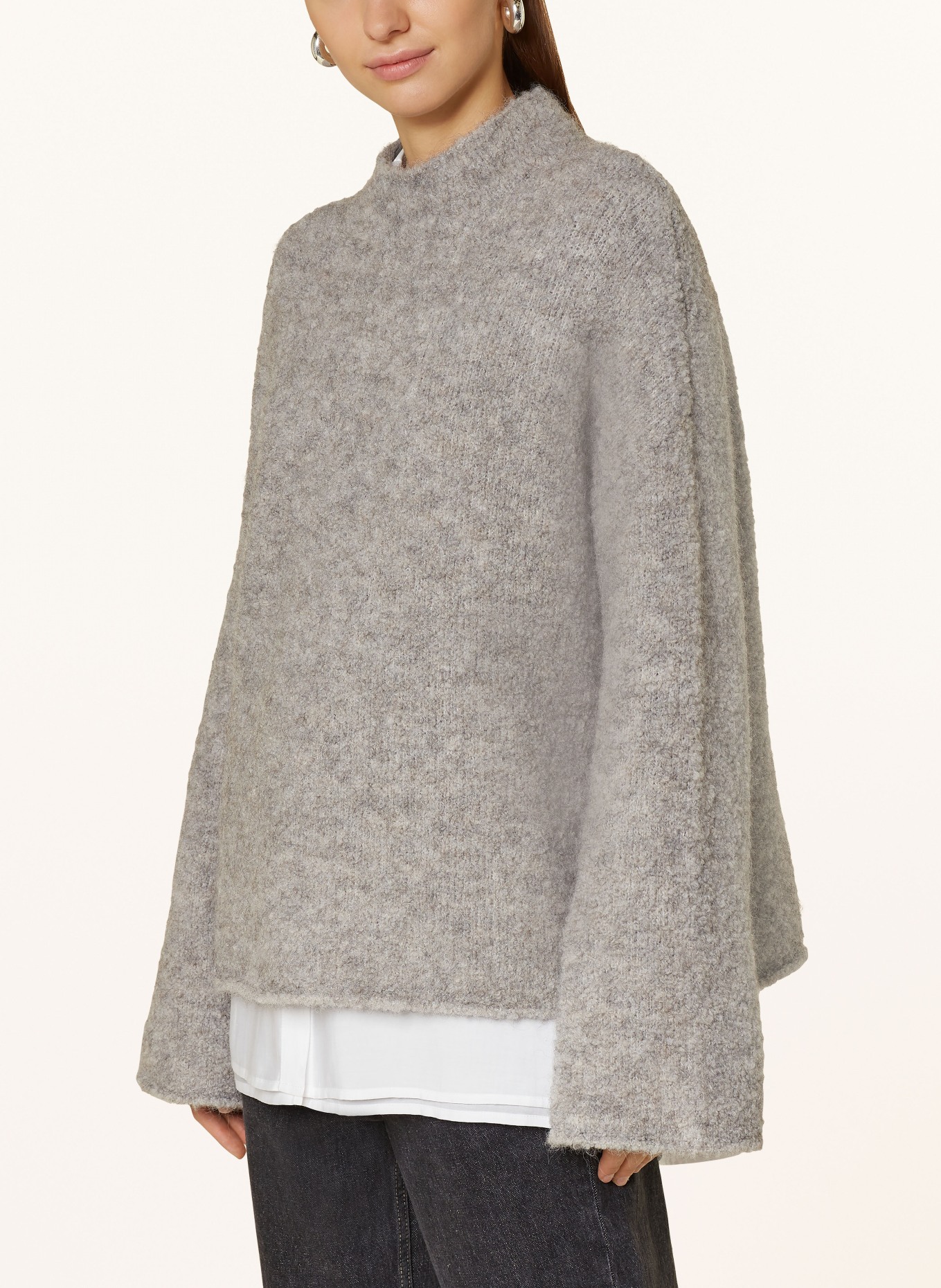 MSCH COPENHAGEN Overized-Pullover MSCHBATHILDA ERICA: GRAU