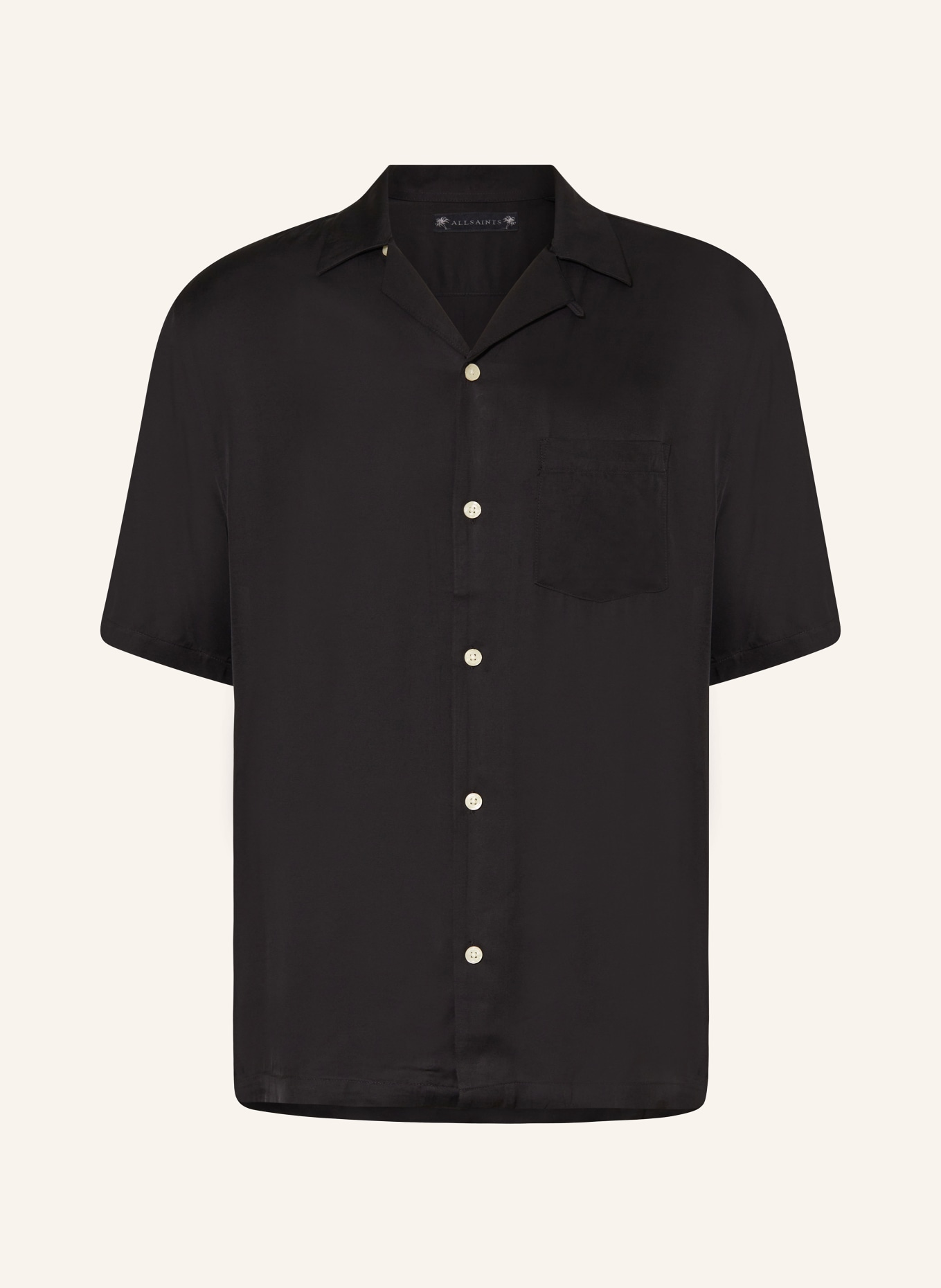 ALLSAINTS Resort shirt SUNSMIRK relaxed fit, Color: BLACK (Image 1)