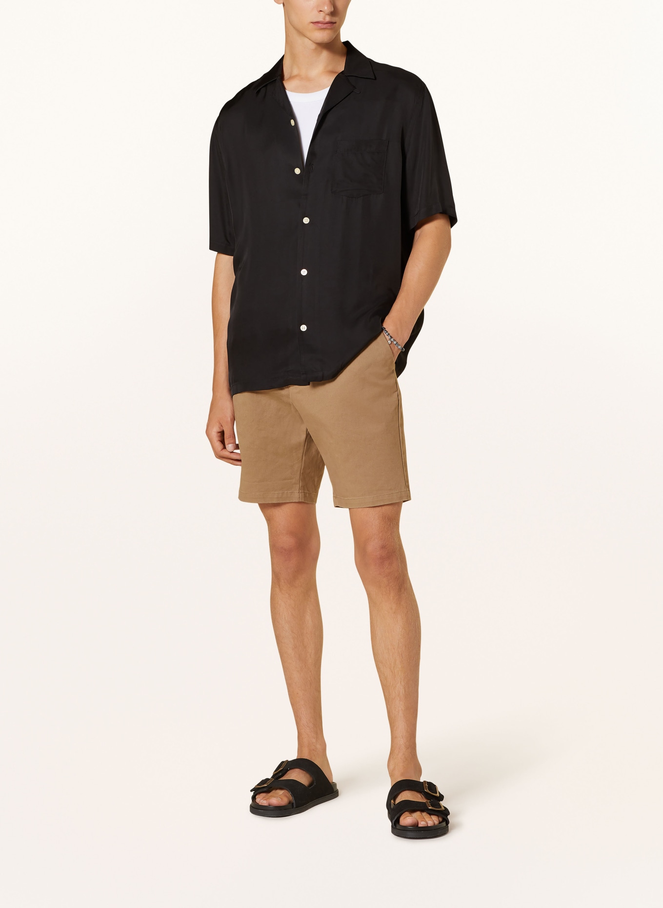 ALLSAINTS Resort shirt SUNSMIRK relaxed fit, Color: BLACK (Image 3)