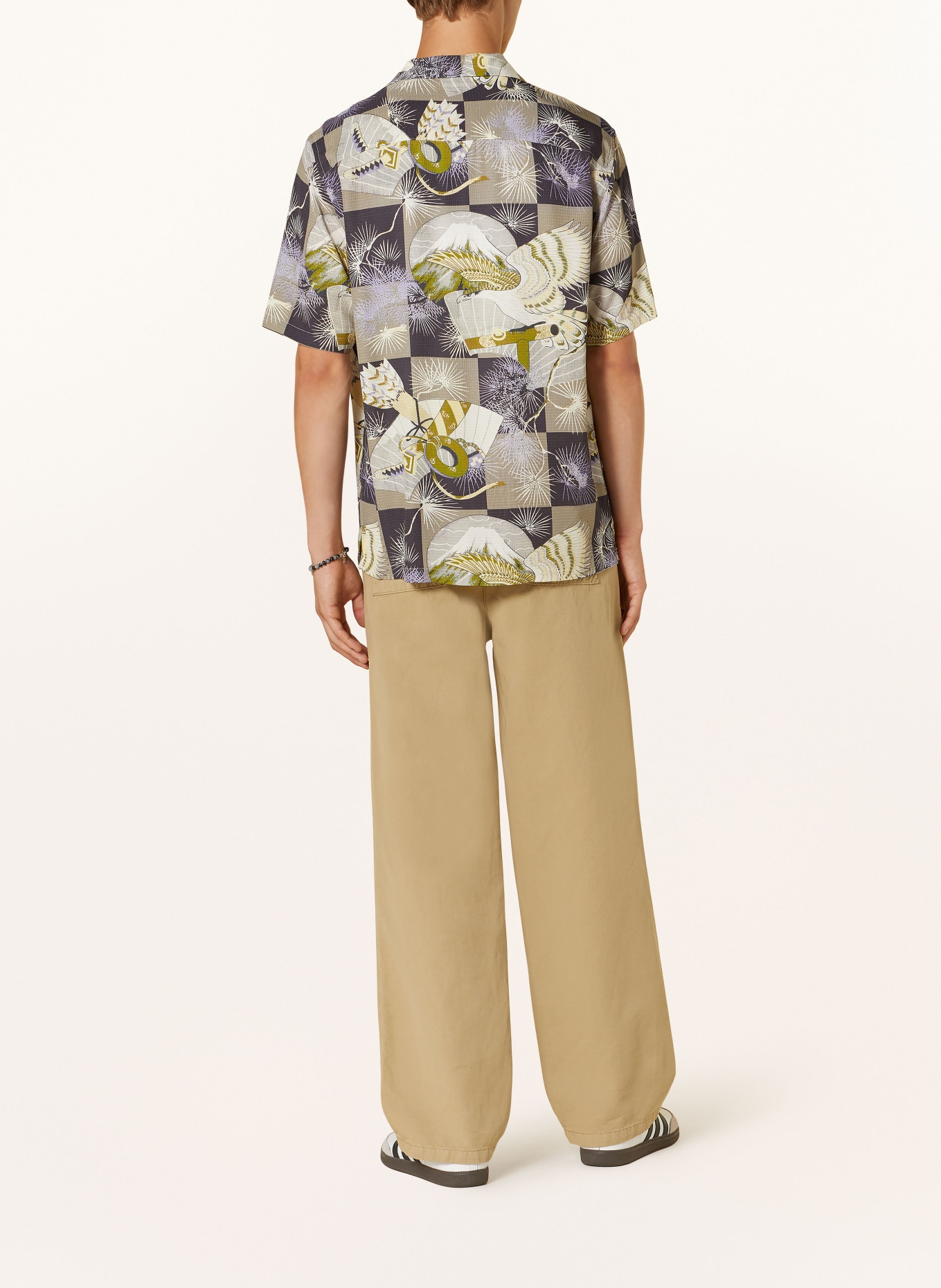 ALLSAINTS Resort shirt SEBASTIAN relaxed fit, Color: CREAM/ GREEN/ PURPLE (Image 3)