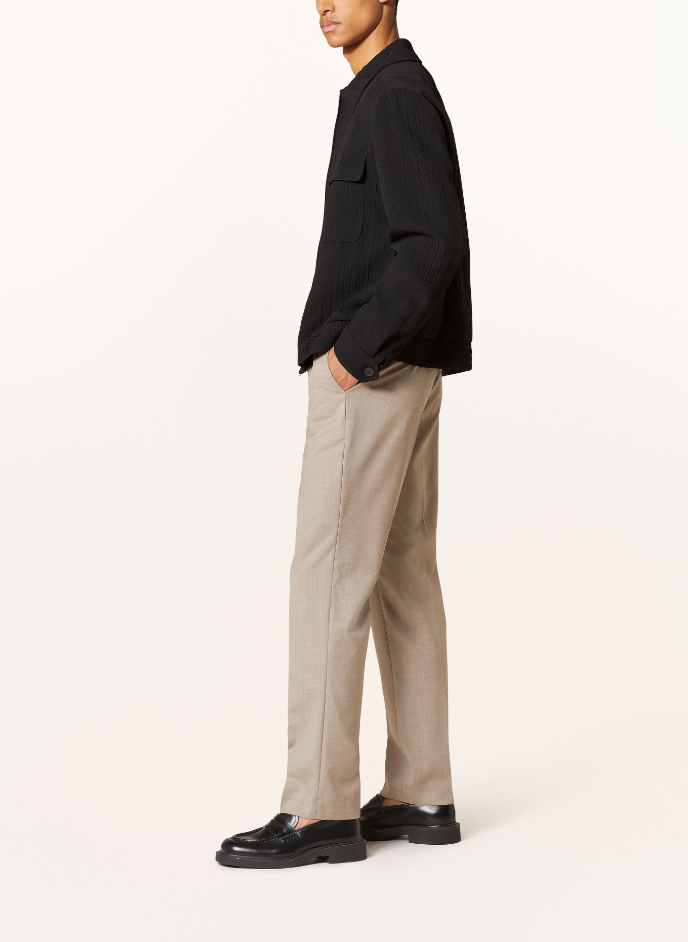 SANDRO Spodnie w stylu dresowym regular fit, Kolor: SZAROBRĄZOWY (Obrazek 4)