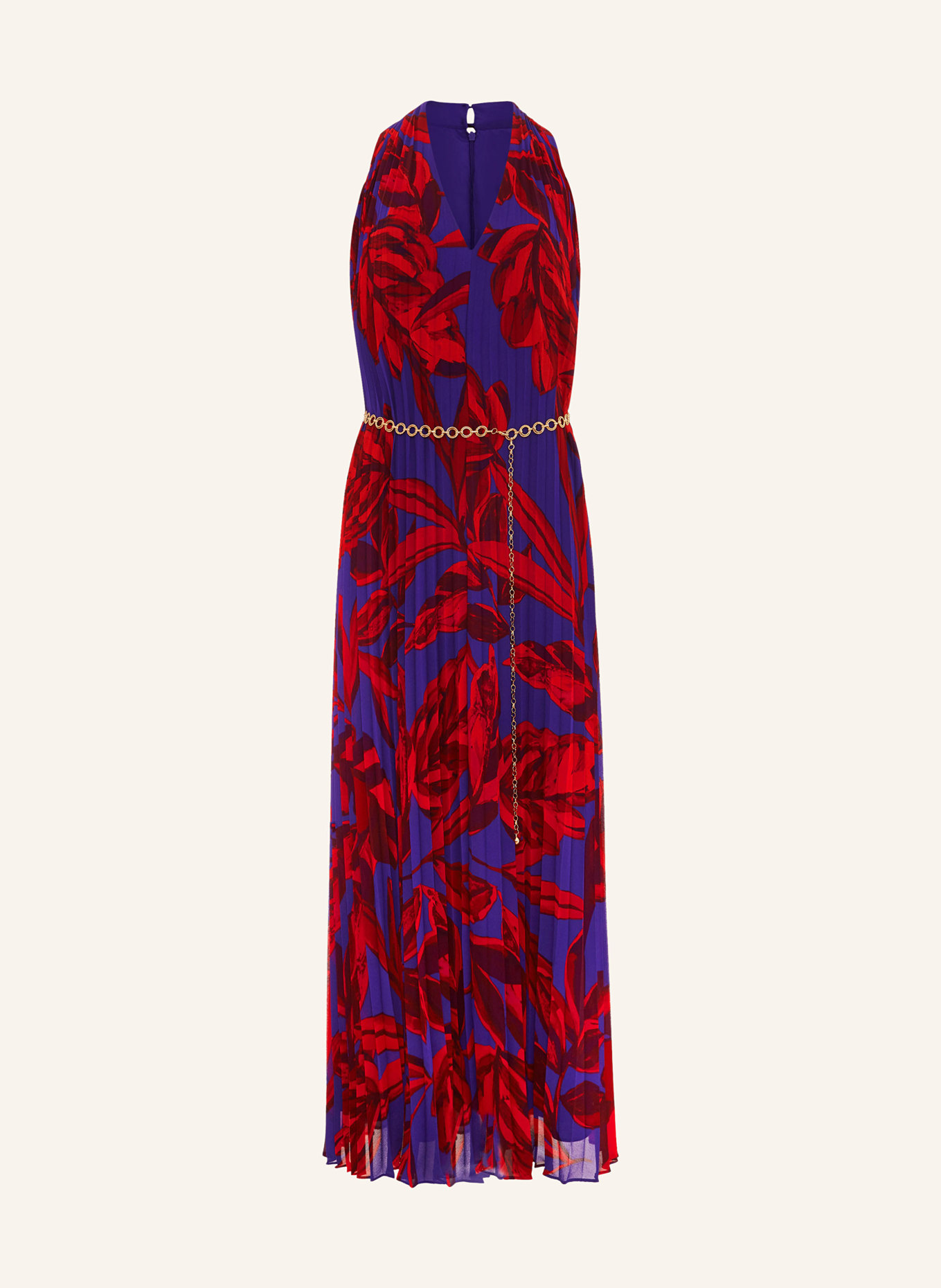Phase Eight Pleated dress ADELAIDE, Color: PURPLE/ RED/ DARK RED (Image 1)