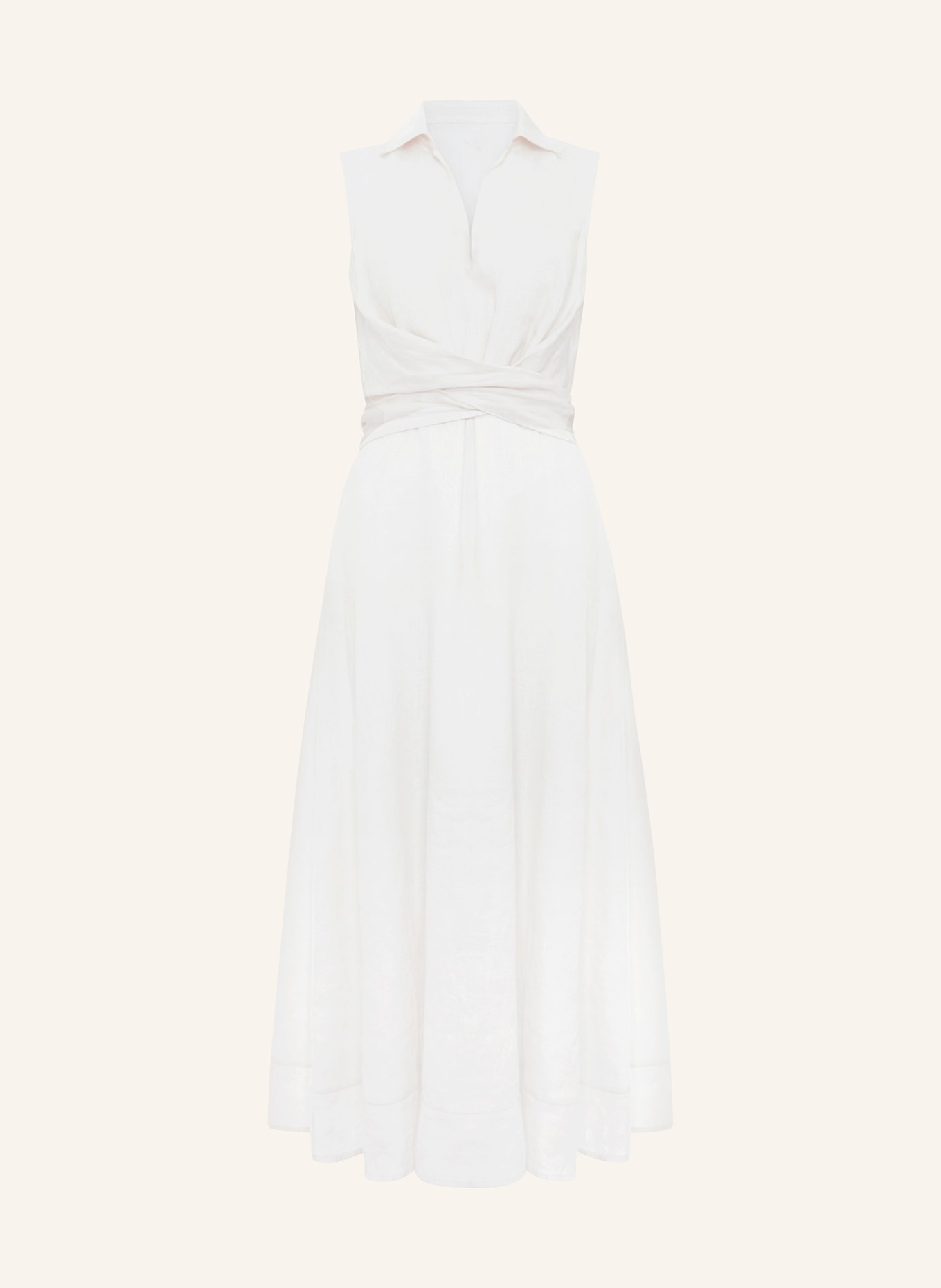 Phase Eight Wrap dress BECKY with linen, Color: WHITE (Image 1)