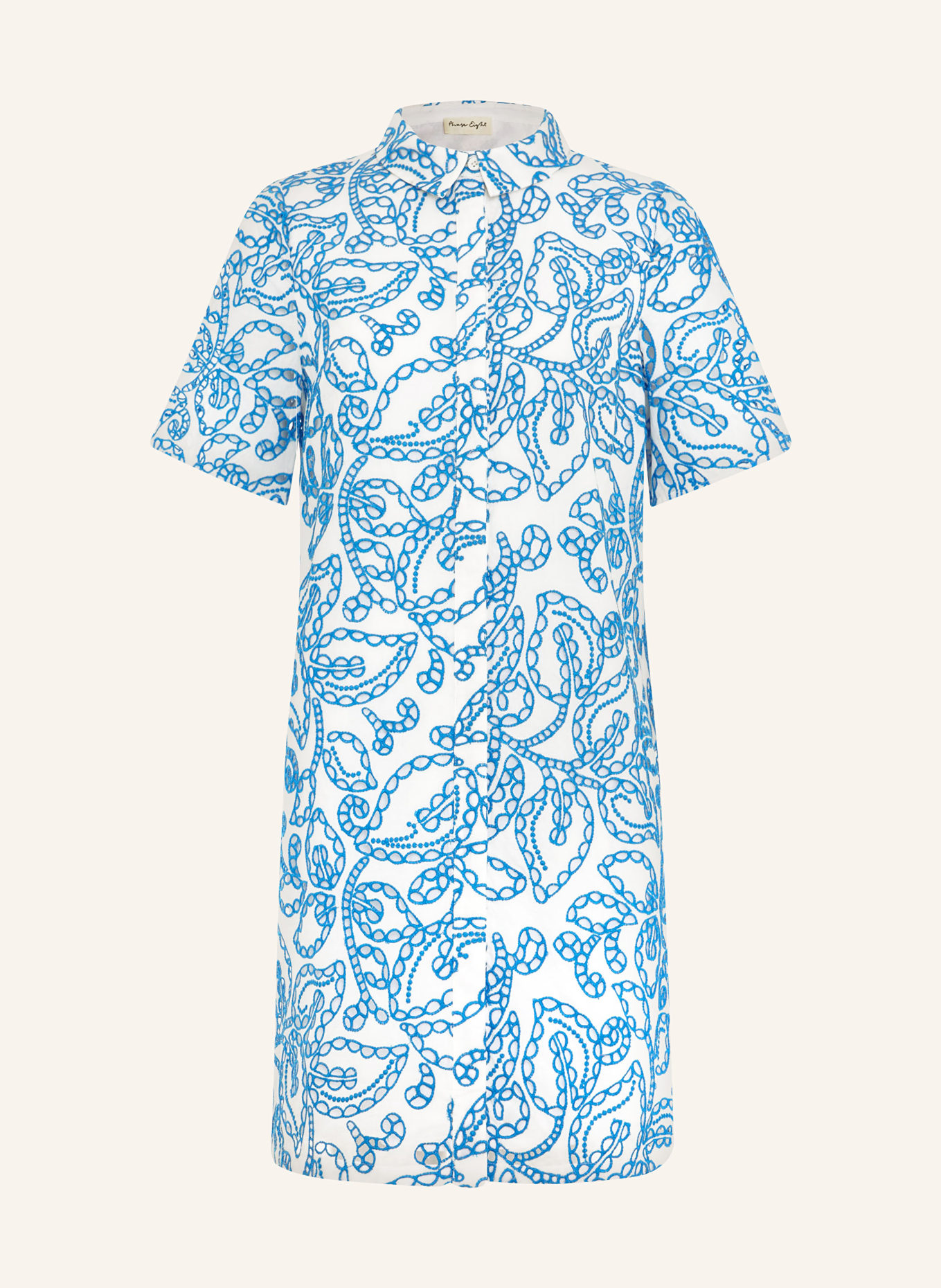 Phase Eight Shirt dress NICKY made of broderie anglaise, Color: BLUE/ WHITE (Image 1)