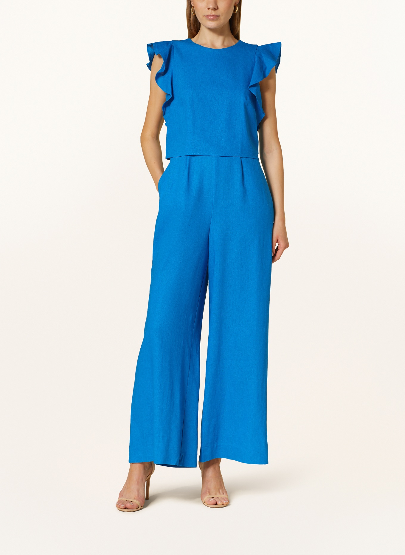 Phase Eight Jumpsuit AUBREY with linen, Color: BLUE (Image 2)