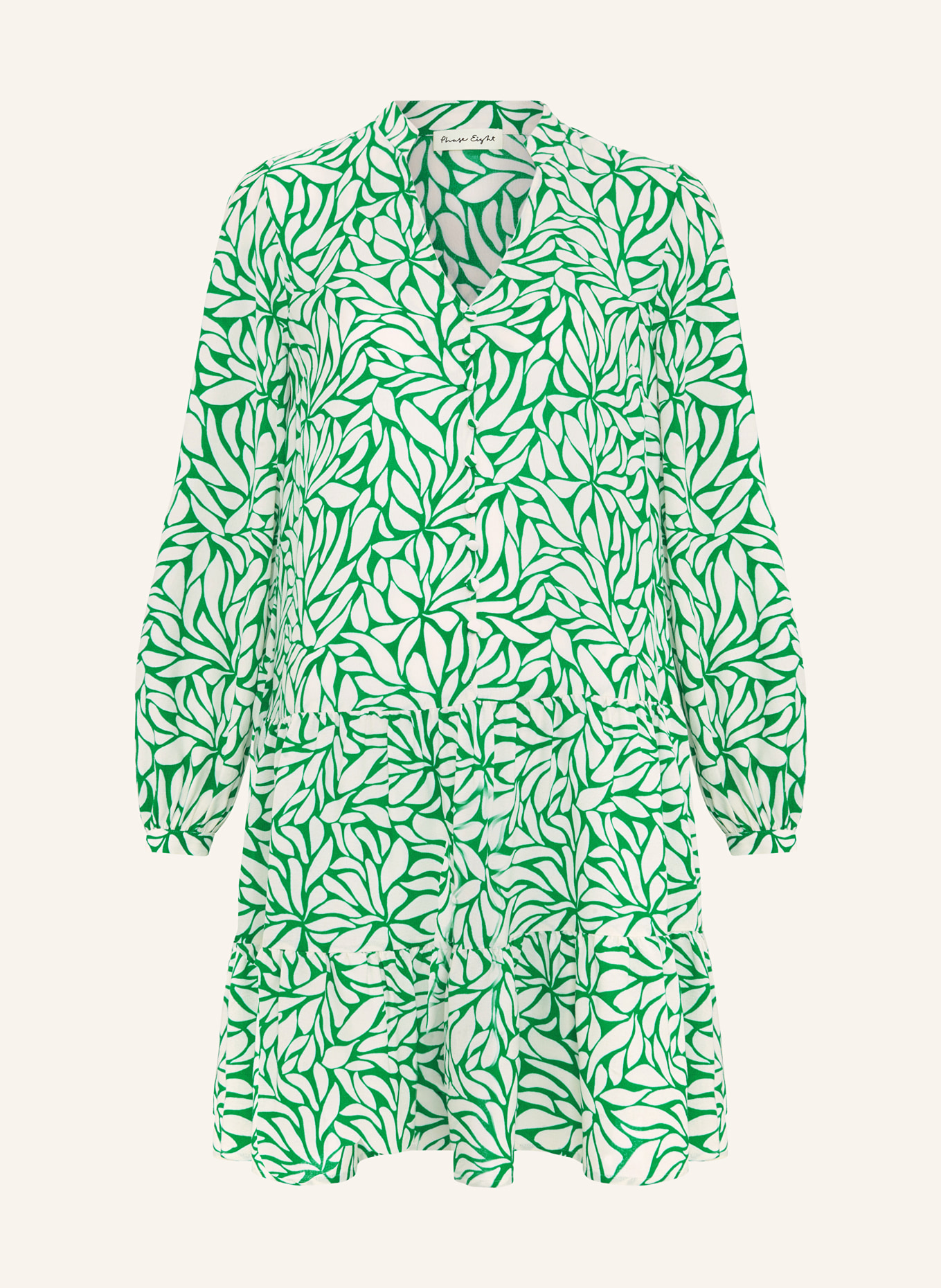 Phase Eight Dress PENELE, Color: WHITE/ GREEN (Image 1)