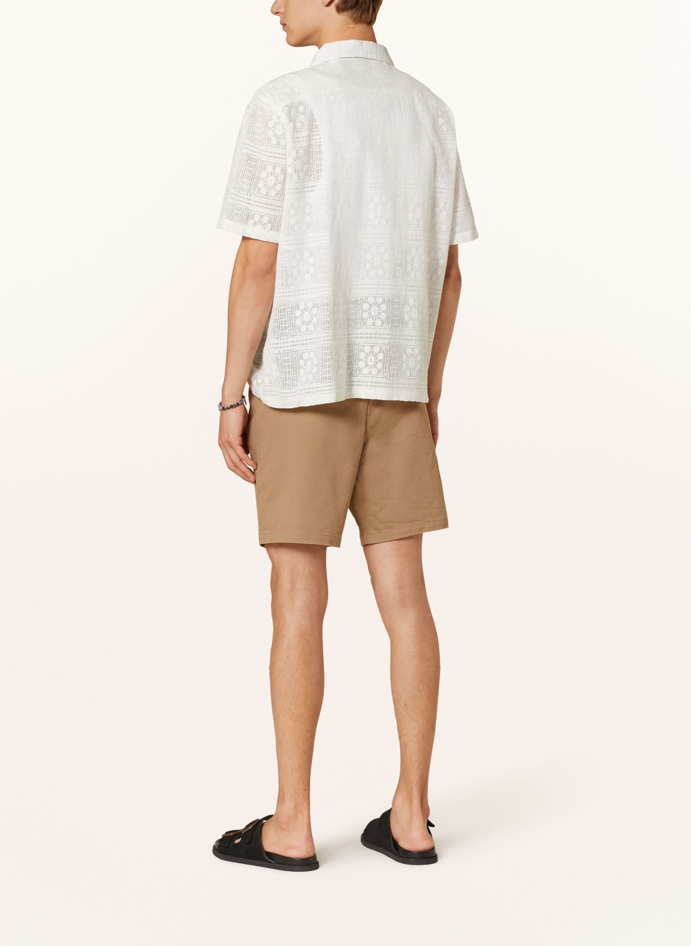 ALLSAINTS Resort shirt CALETA relaxed fit made of lace, Color: WHITE (Image 3)