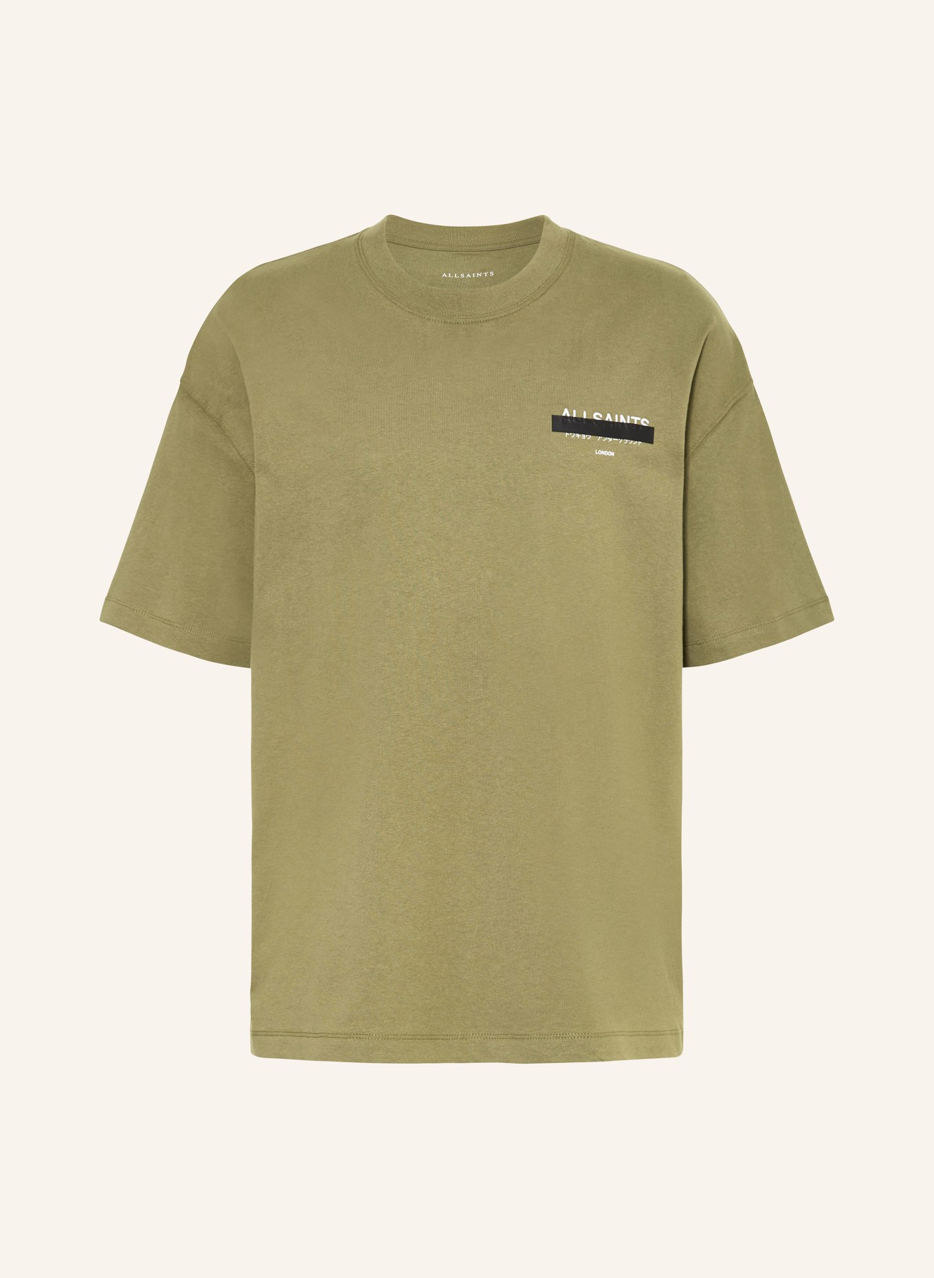 ALLSAINTS T-shirt REDACT, Kolor: OLIWKOWY (Obrazek 1)