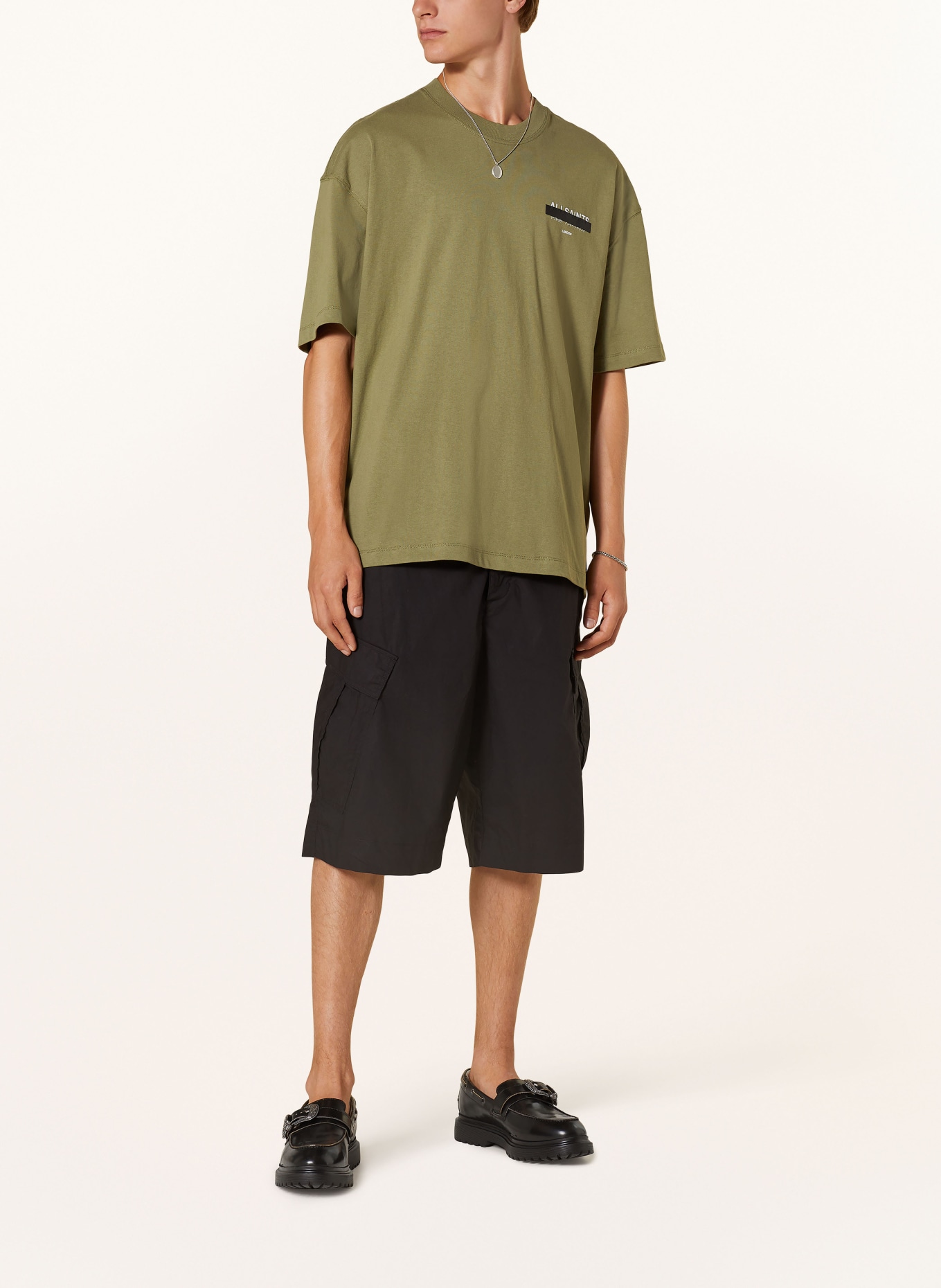 ALLSAINTS T-shirt REDACT, Color: OLIVE (Image 3)