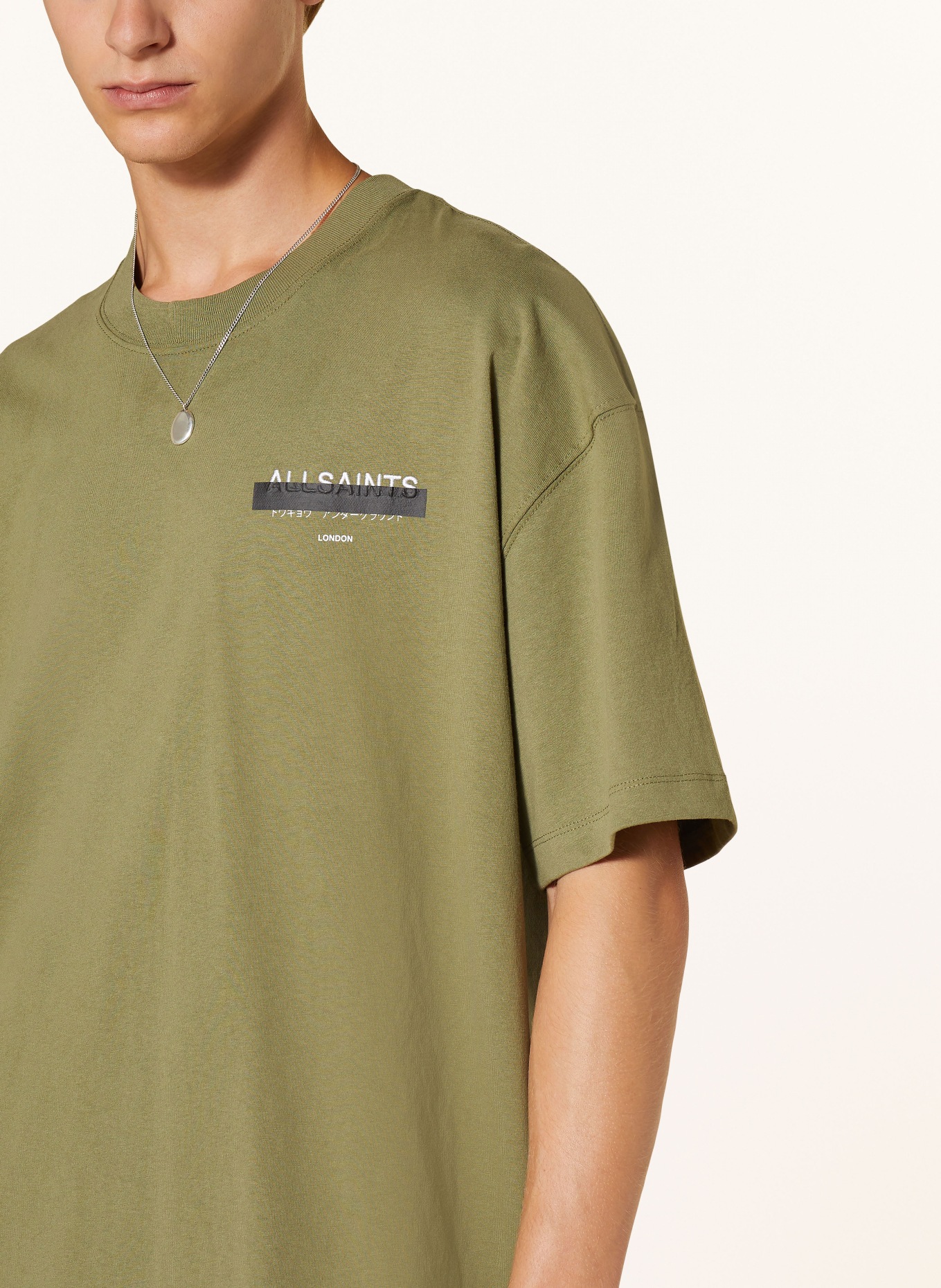 ALLSAINTS T-shirt REDACT, Color: OLIVE (Image 4)