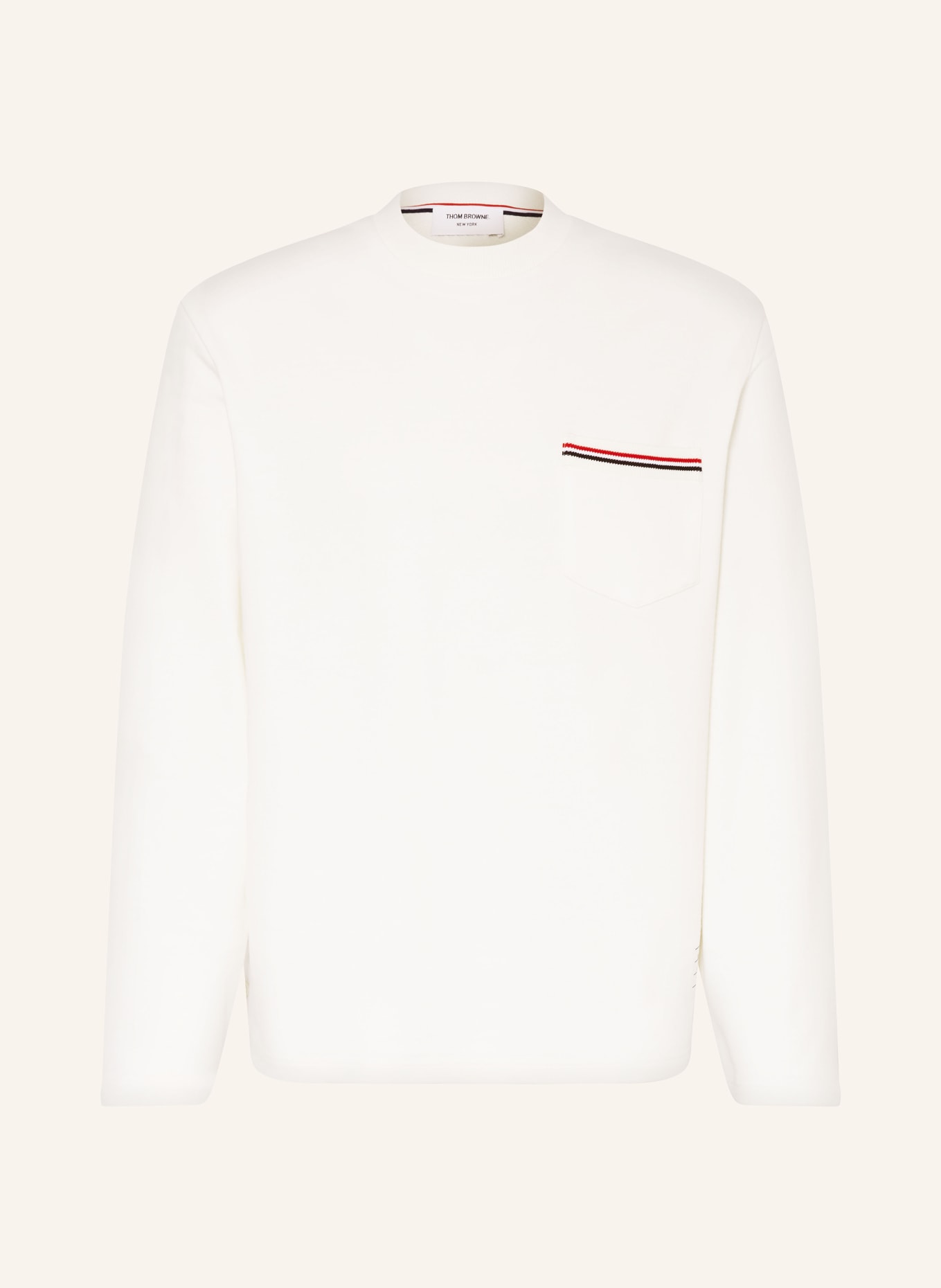 THOM BROWNE. Sweatshirt, Color: 113 NATURAL WHITE (Image 1)