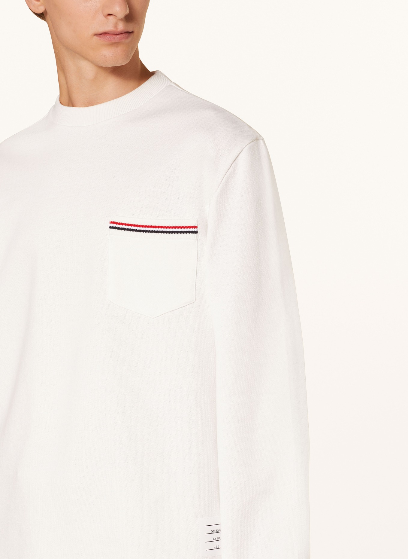 THOM BROWNE. Sweatshirt, Color: 113 NATURAL WHITE (Image 4)