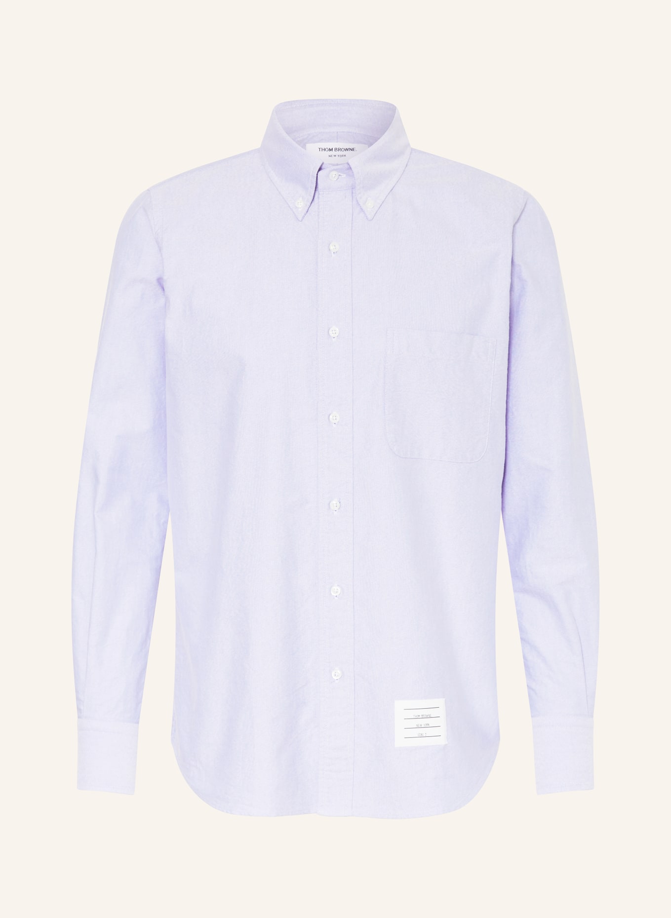 THOM BROWNE. Koszula oxford straight fit: JASNONIEBIESKI