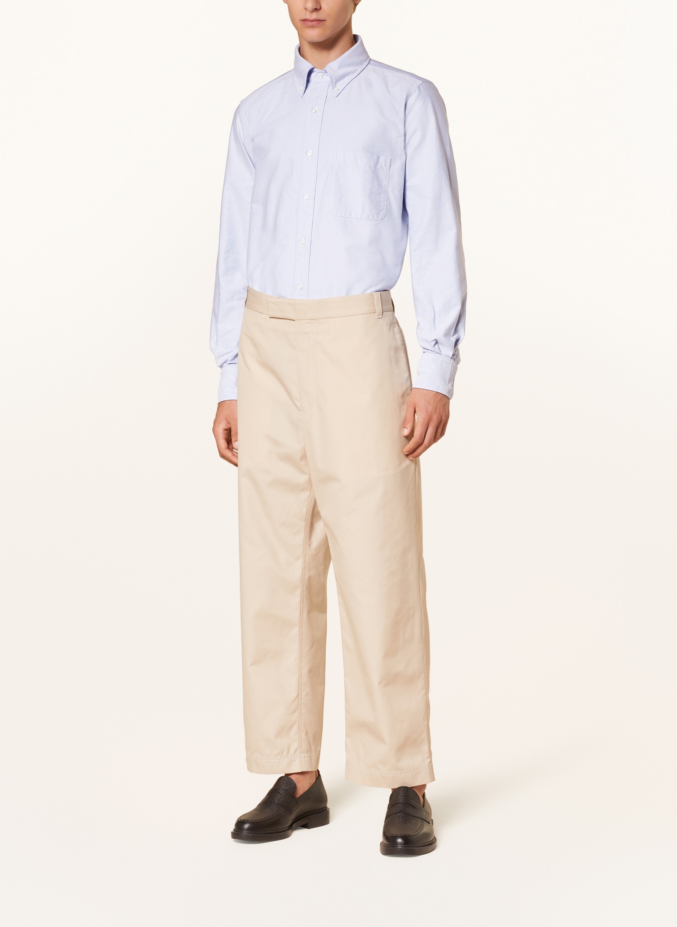THOM BROWNE. Koszula oxford straight fit: JASNONIEBIESKI