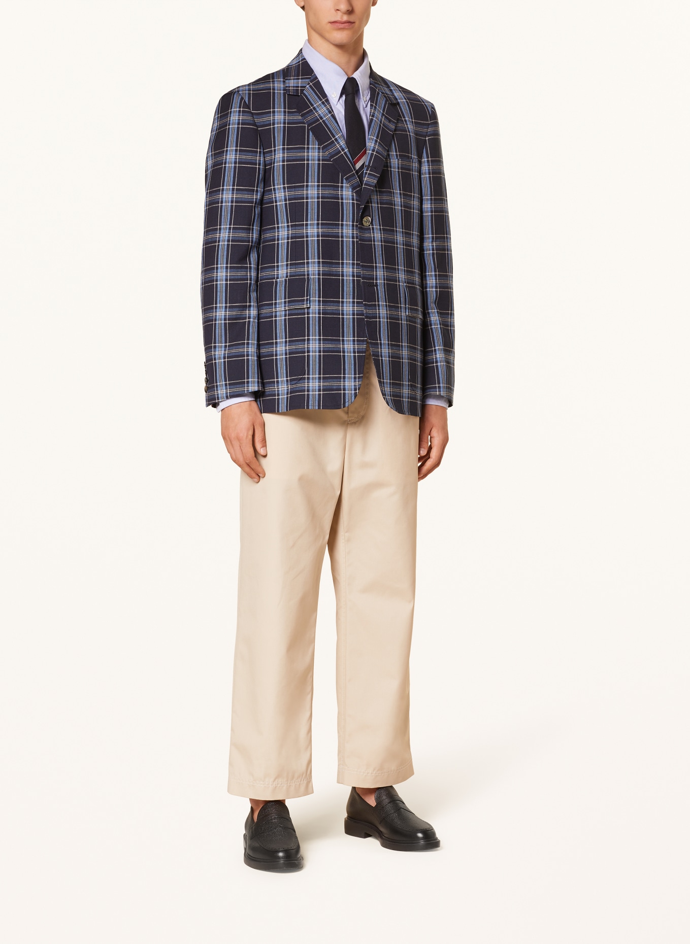 THOM BROWNE. Koszula oxford straight fit: JASNONIEBIESKI