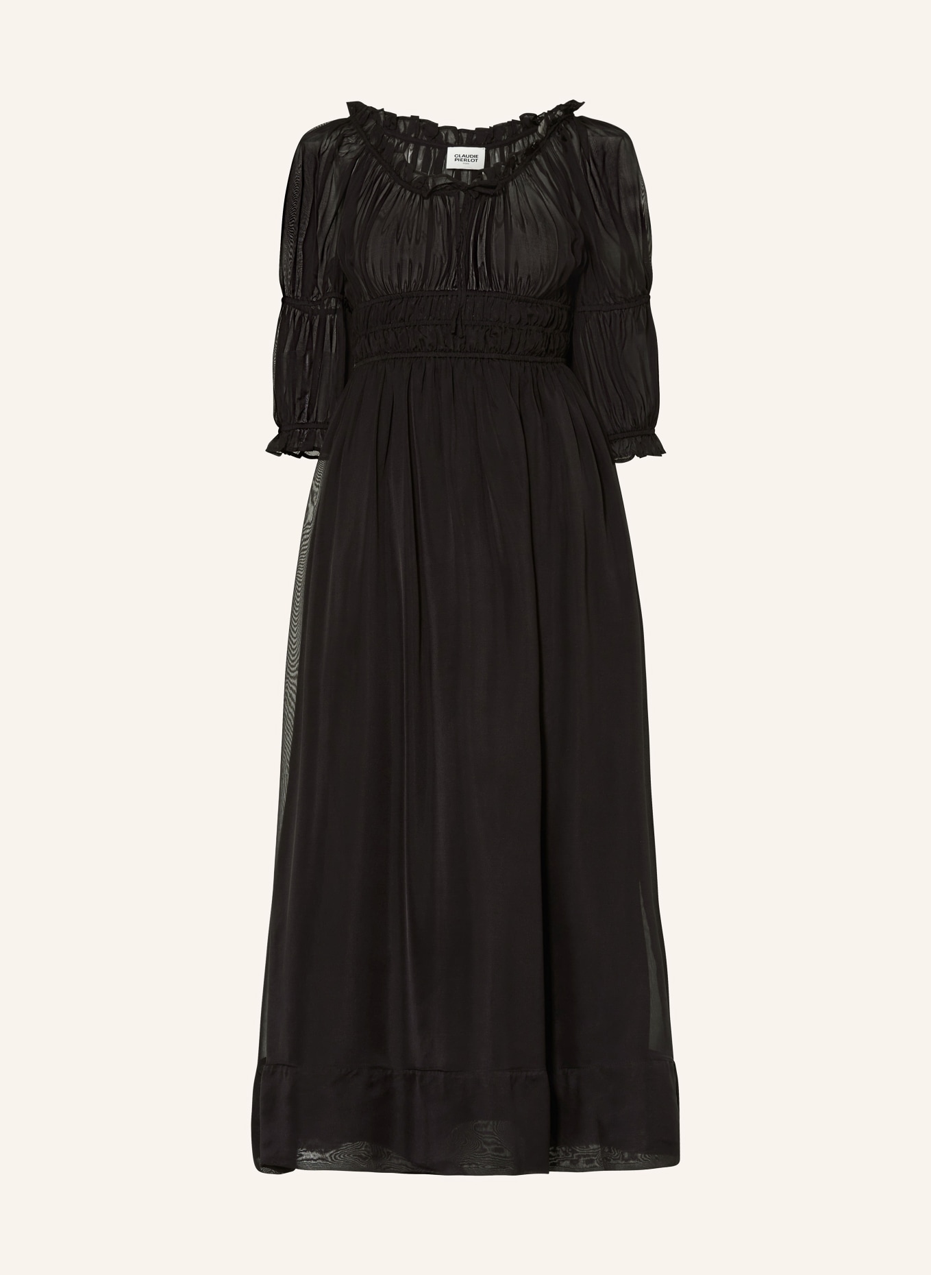 CLAUDIE PIERLOT Kleid mit 3/4-Arm, Farbe: SCHWARZ (Bild 1)