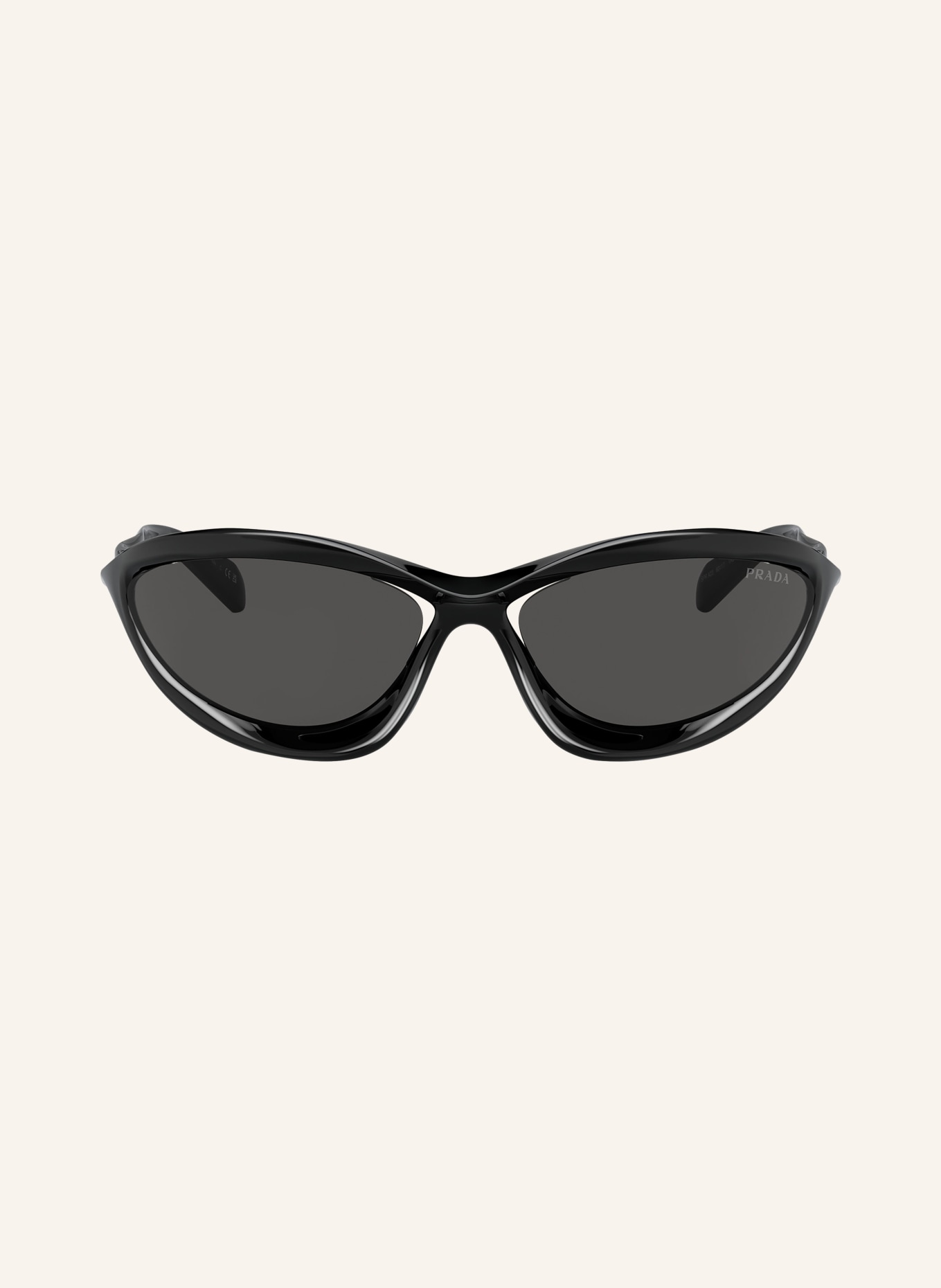 PRADA Sunglasses PRA23S, Color: 1AB5S0 - BLACK/ DARK GRAY (Image 2)