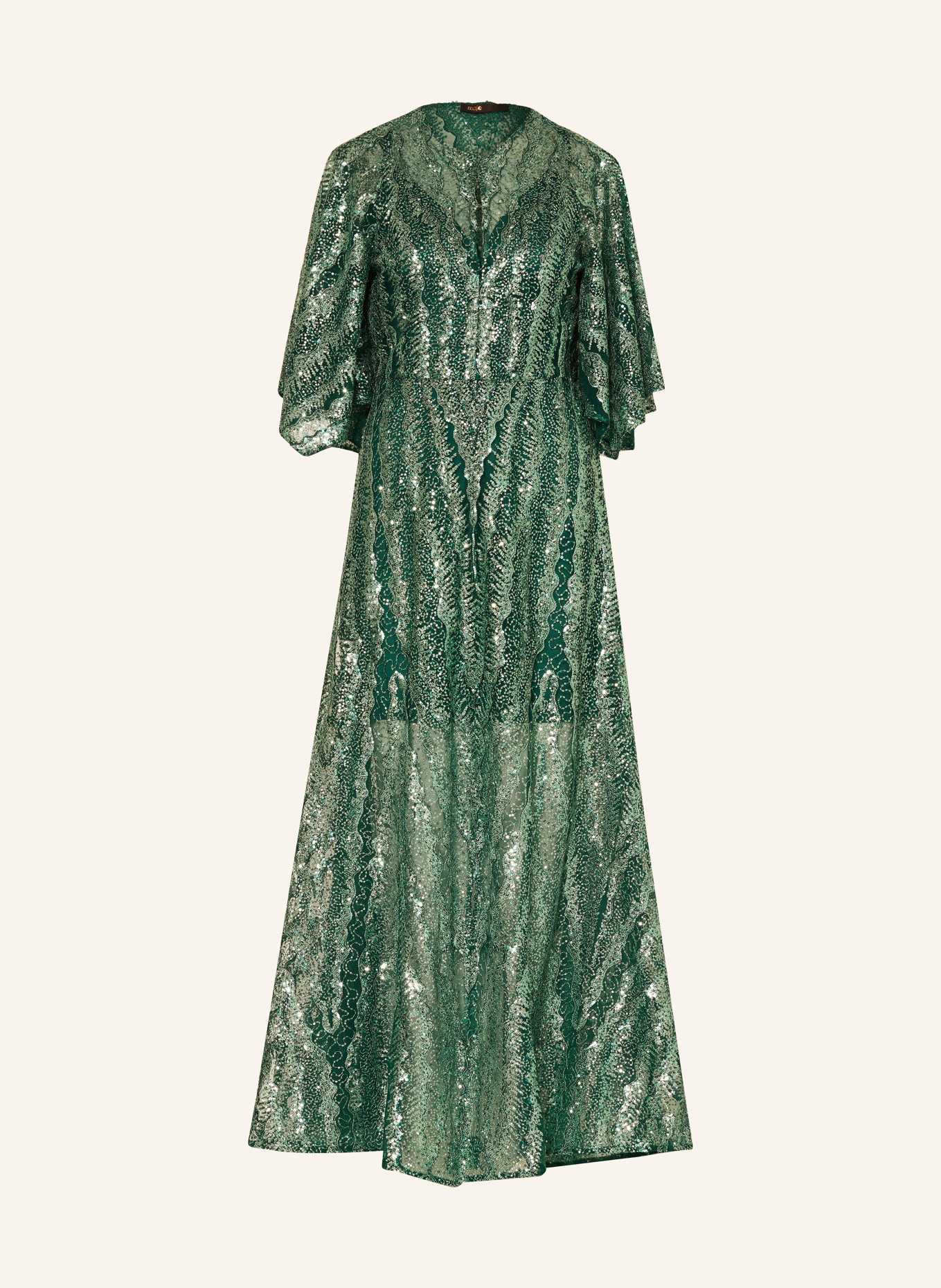 maje Sukienka wieczorowa z cekinami, Kolor: ZIELONY (Obrazek 1)