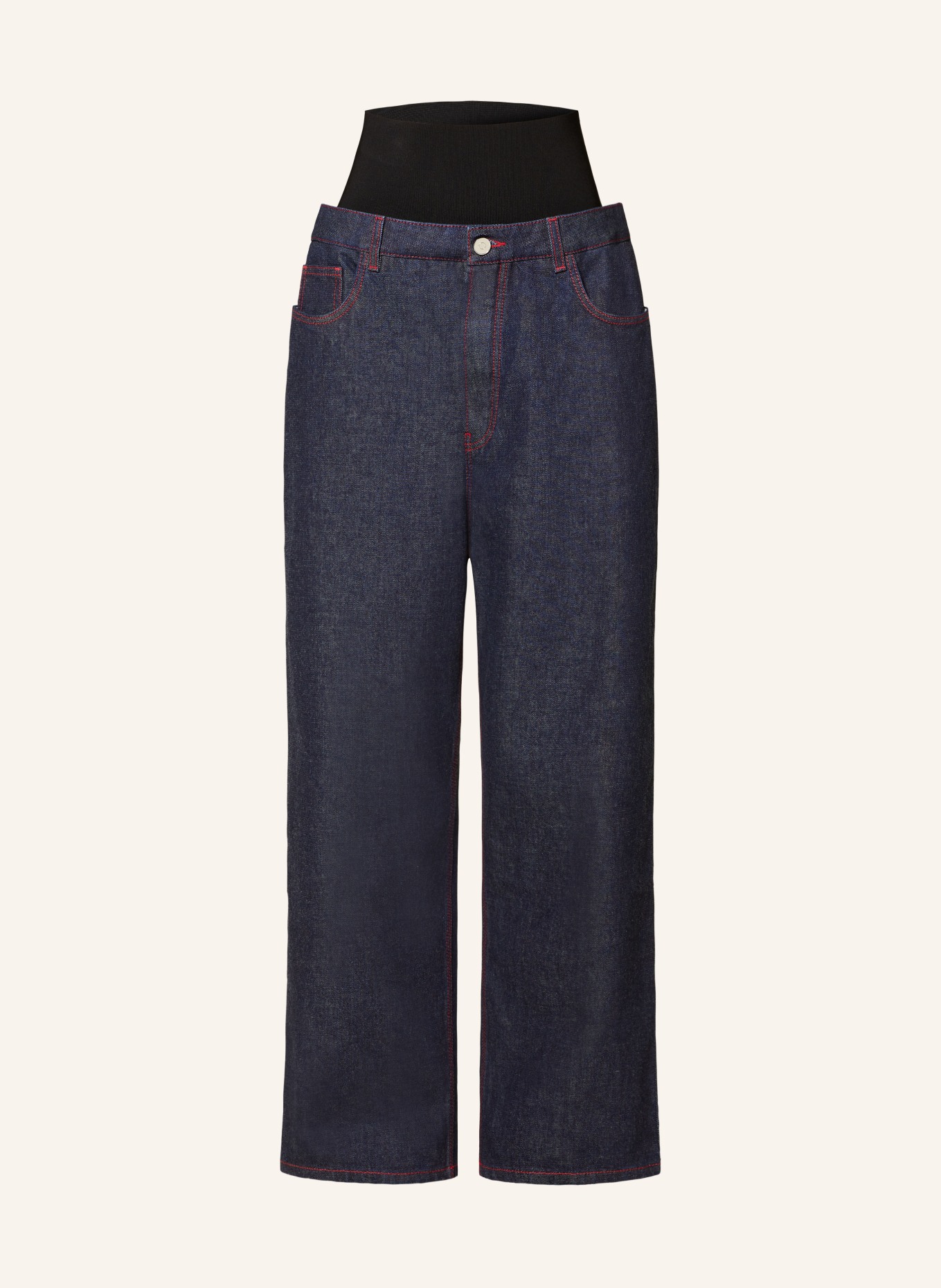 ALAÏA Straight Jeans: 516 BLEU DENIM