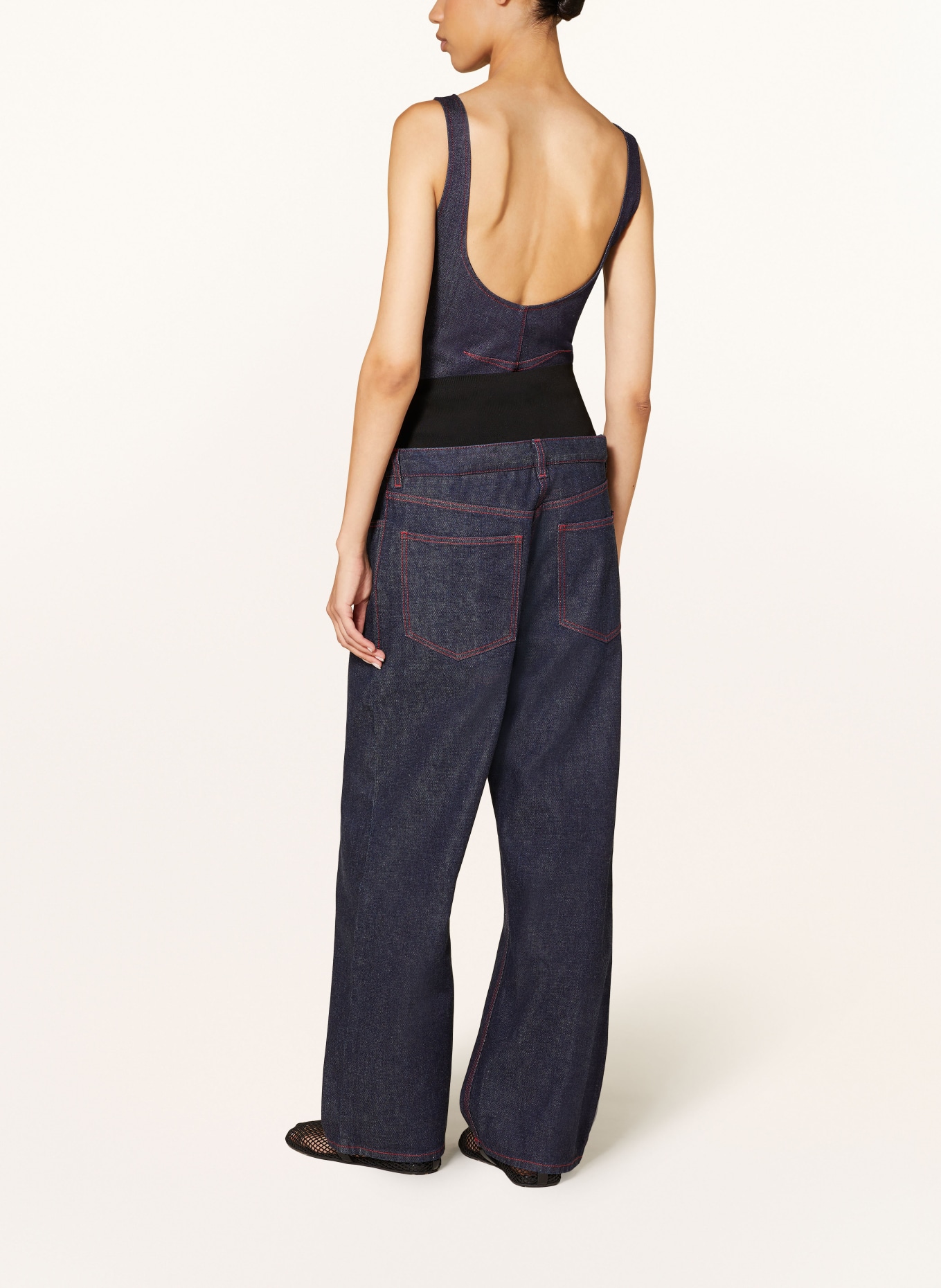 ALAÏA Straight Jeans: 516 BLEU DENIM