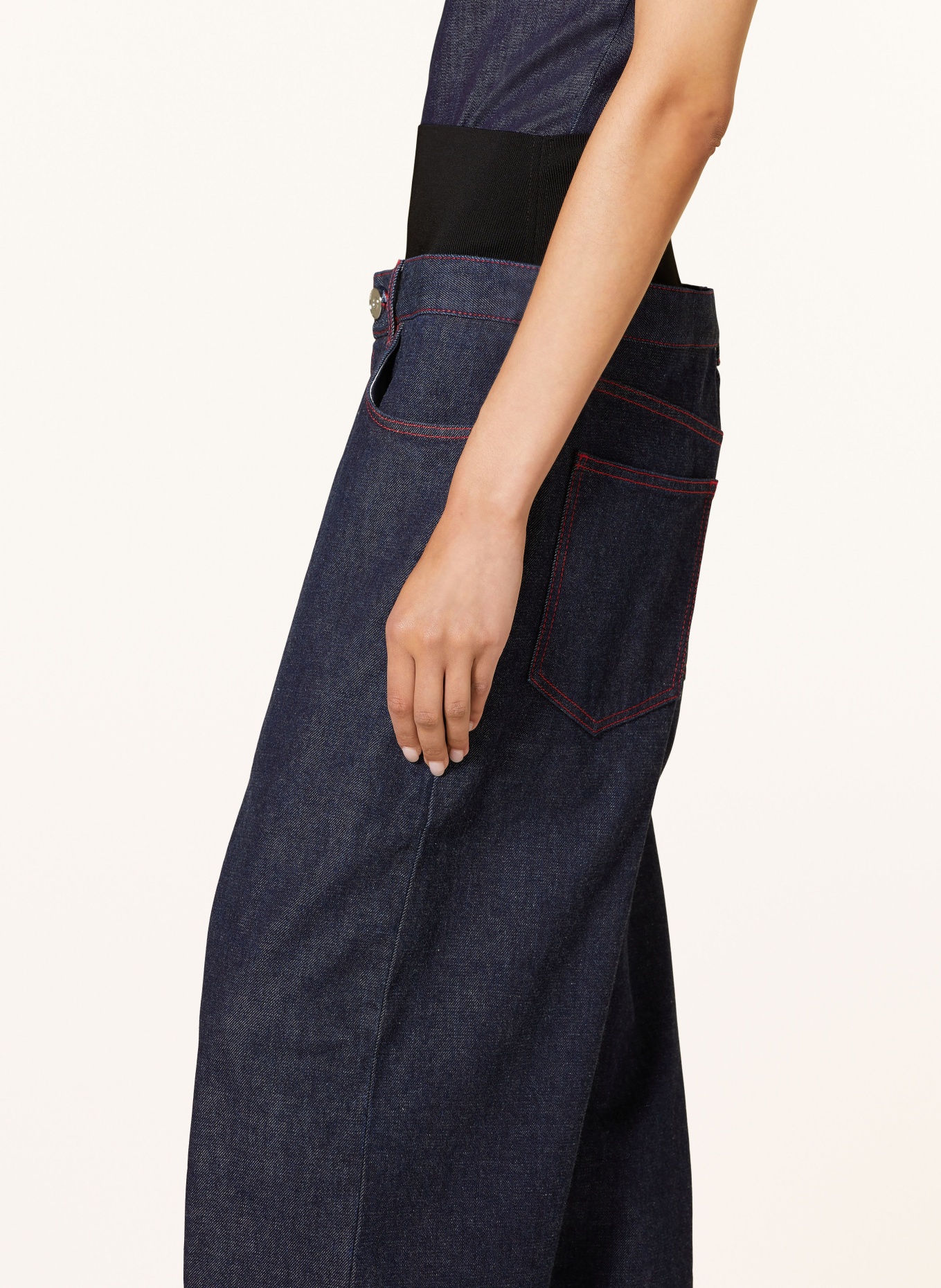 ALAÏA Straight Jeans: 516 BLEU DENIM