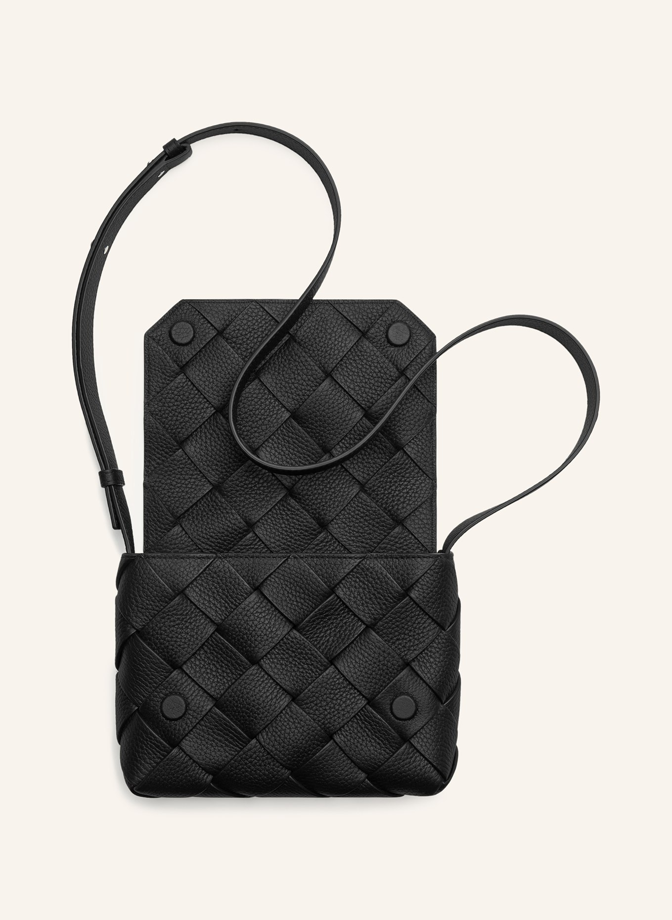 BOTTEGA VENETA Umhängetasche DIAGO: 8803 BLACK-SILVER