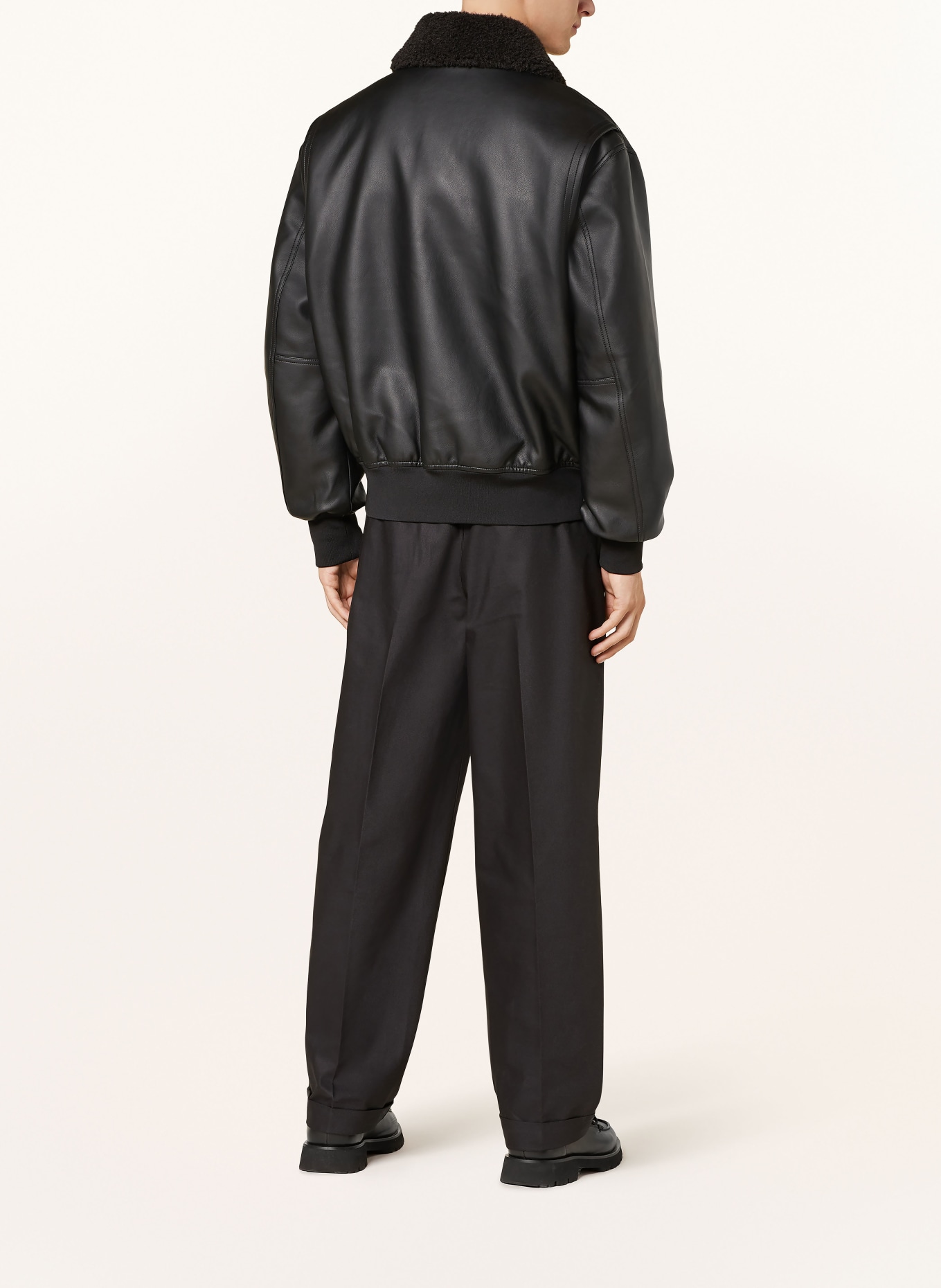 Calvin Klein Jeans Blouson aspect cuir: NOIR