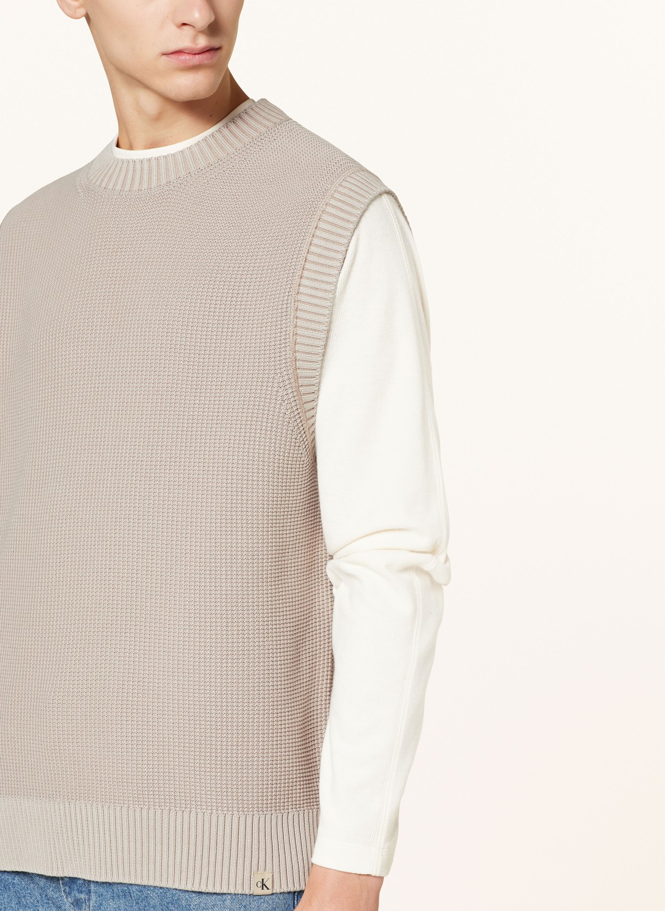 Calvin Klein Jeans Pullunder: BRAUN