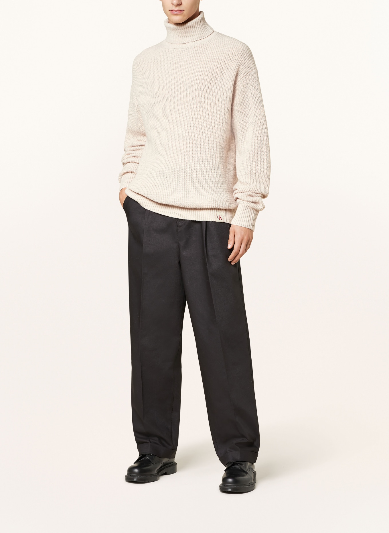 Calvin Klein Jeans Rollkragenpullover, Farbe: HELLBRAUN (Bild 2)