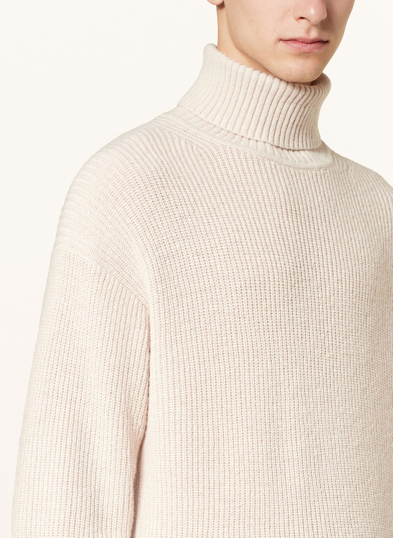 Calvin Klein Jeans Rollkragenpullover, Farbe: HELLBRAUN (Bild 4)