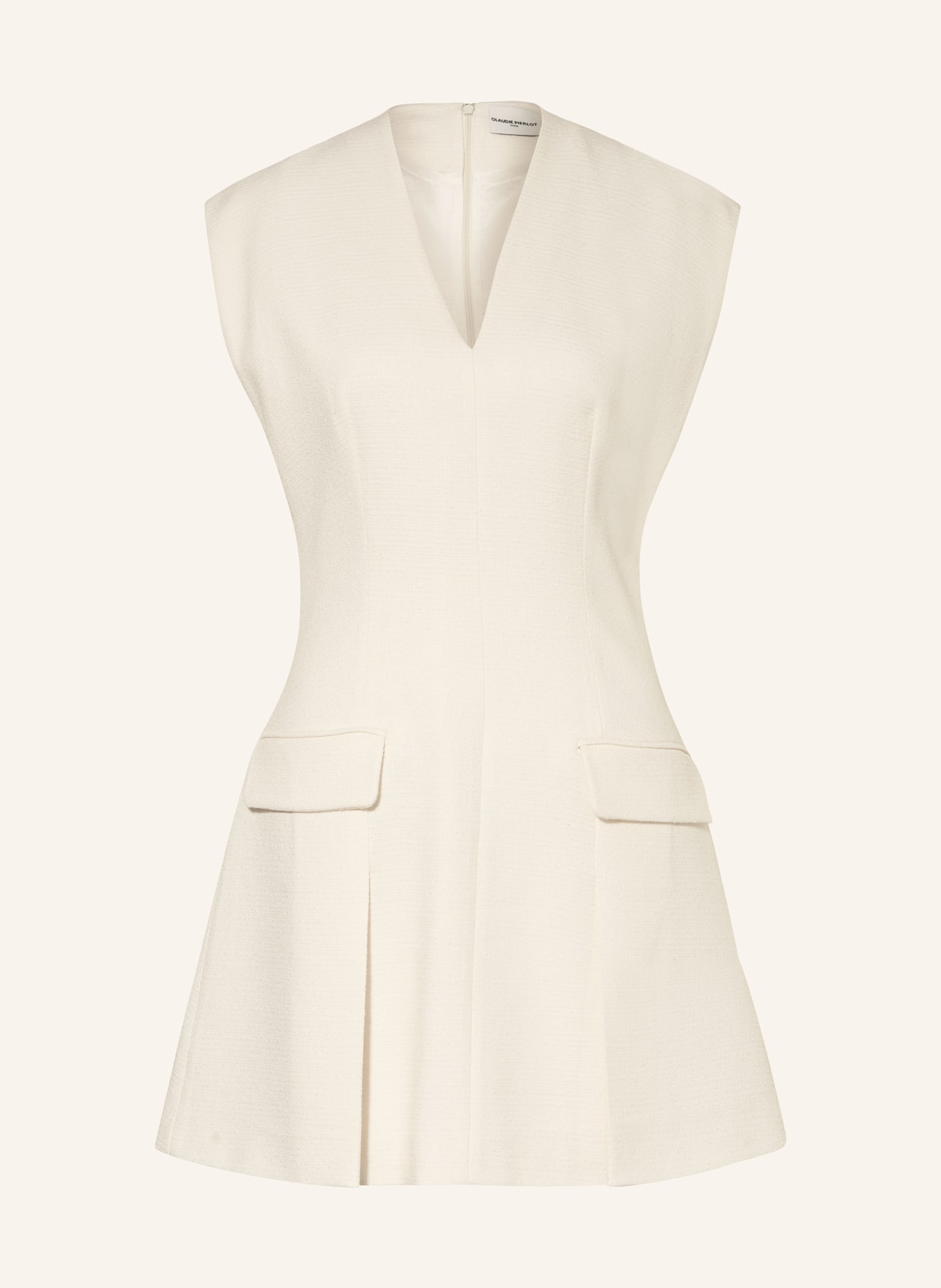 CLAUDIE PIERLOT Tweed-Kleid, Farbe: ECRU (Bild 1)