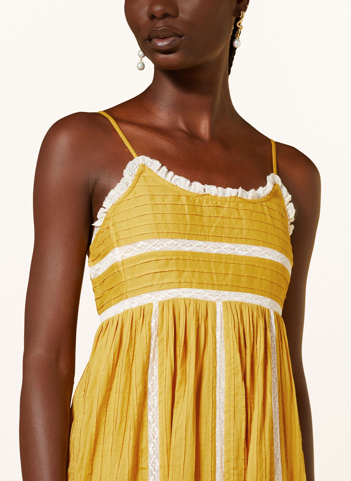 ba&sh Kleid PENSEE, Farbe: DUNKELGELB (Bild 4)