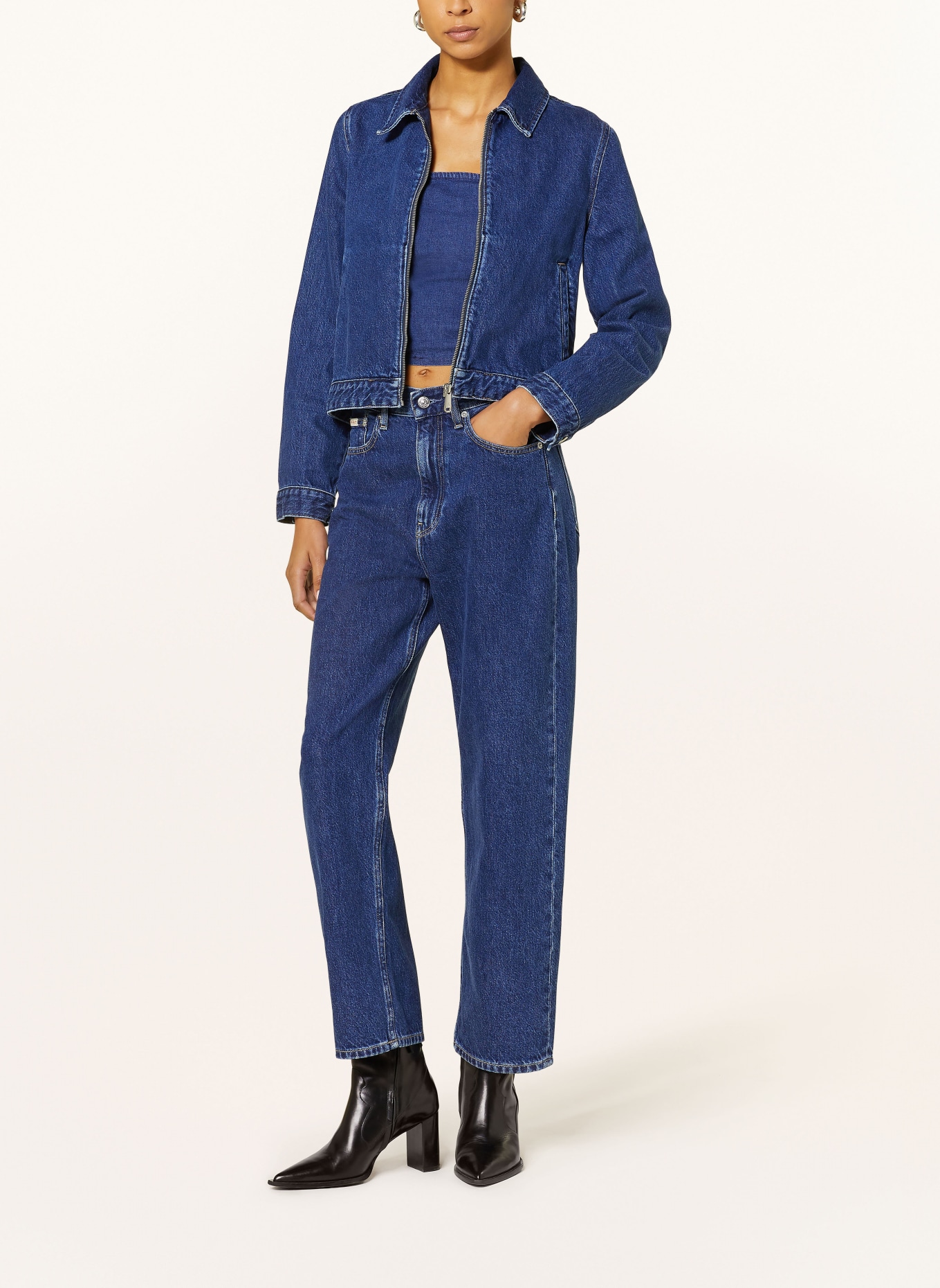 Calvin Klein Jeans Barrel Jeans: 1BJ DENIM DARK