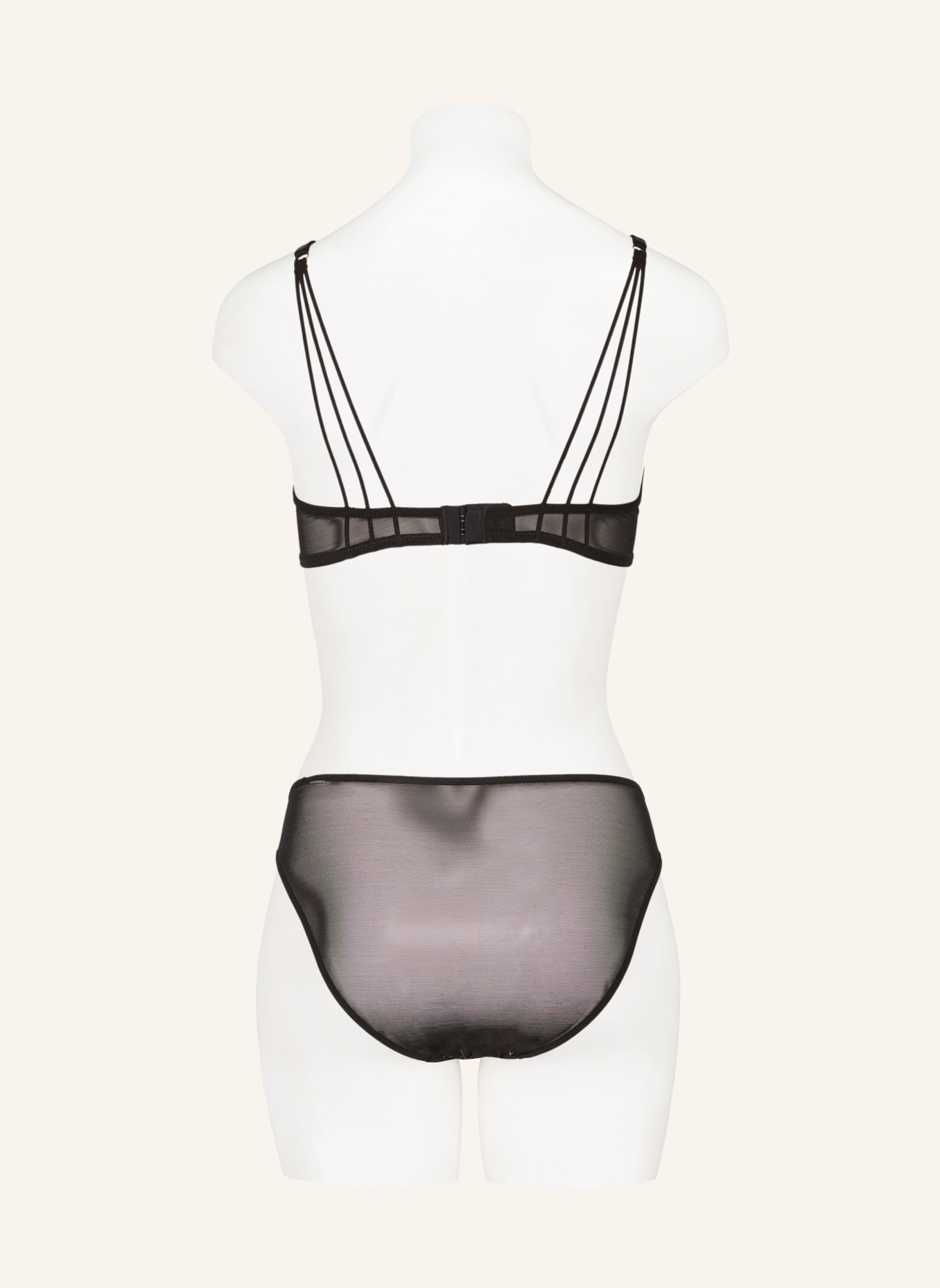 MARIE JO Schalen-BH COLIMA mit Glitzergarn: SCHWARZ / GOLD