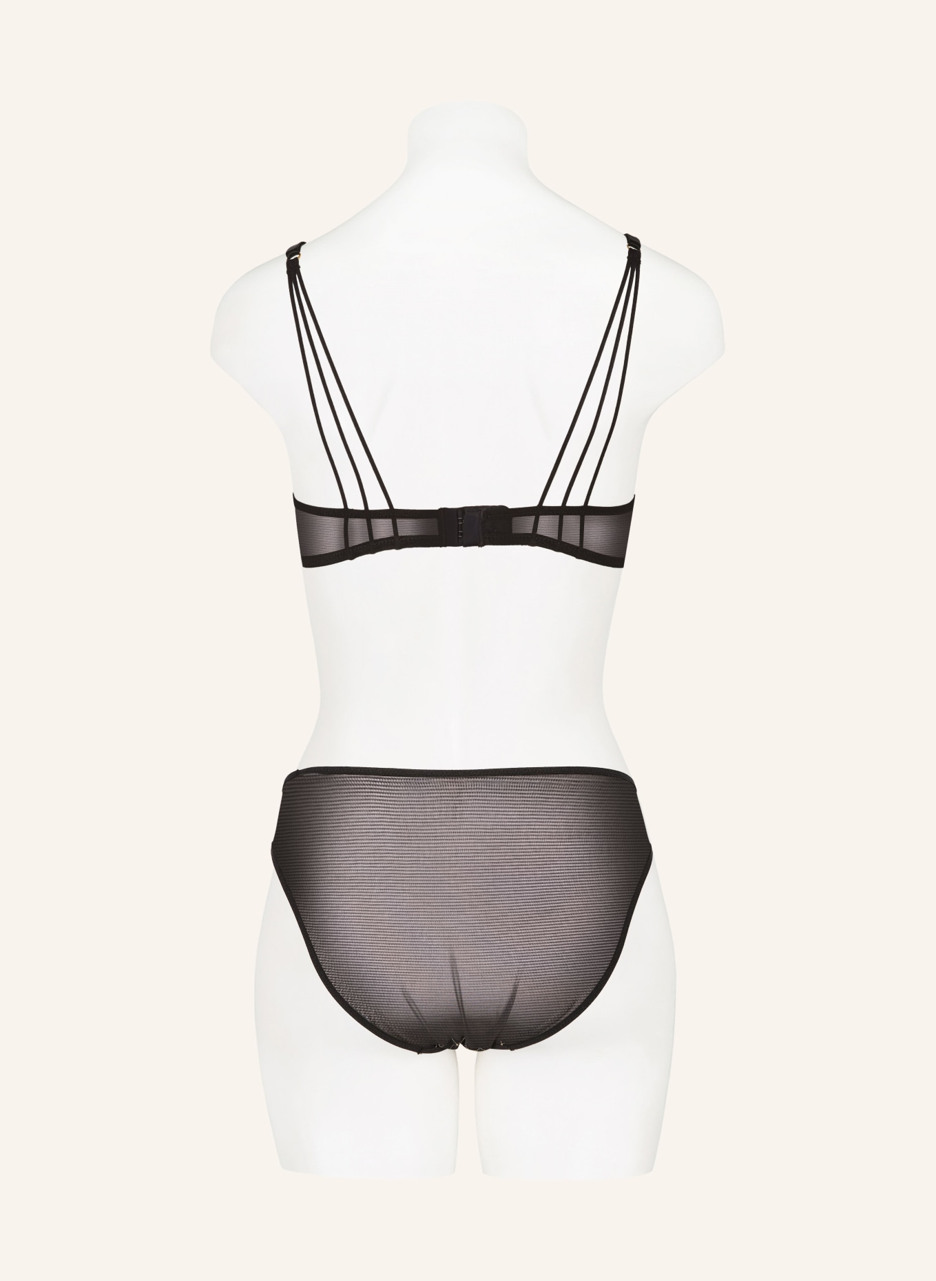 MARIE JO Brief COLIMA with glitter thread: BLACK / GOLD