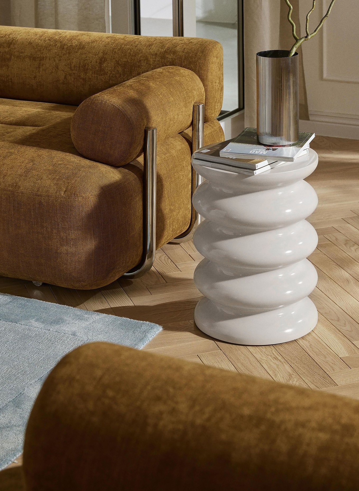 Westwing Collection Beistelltisch ILLY: BEIGE