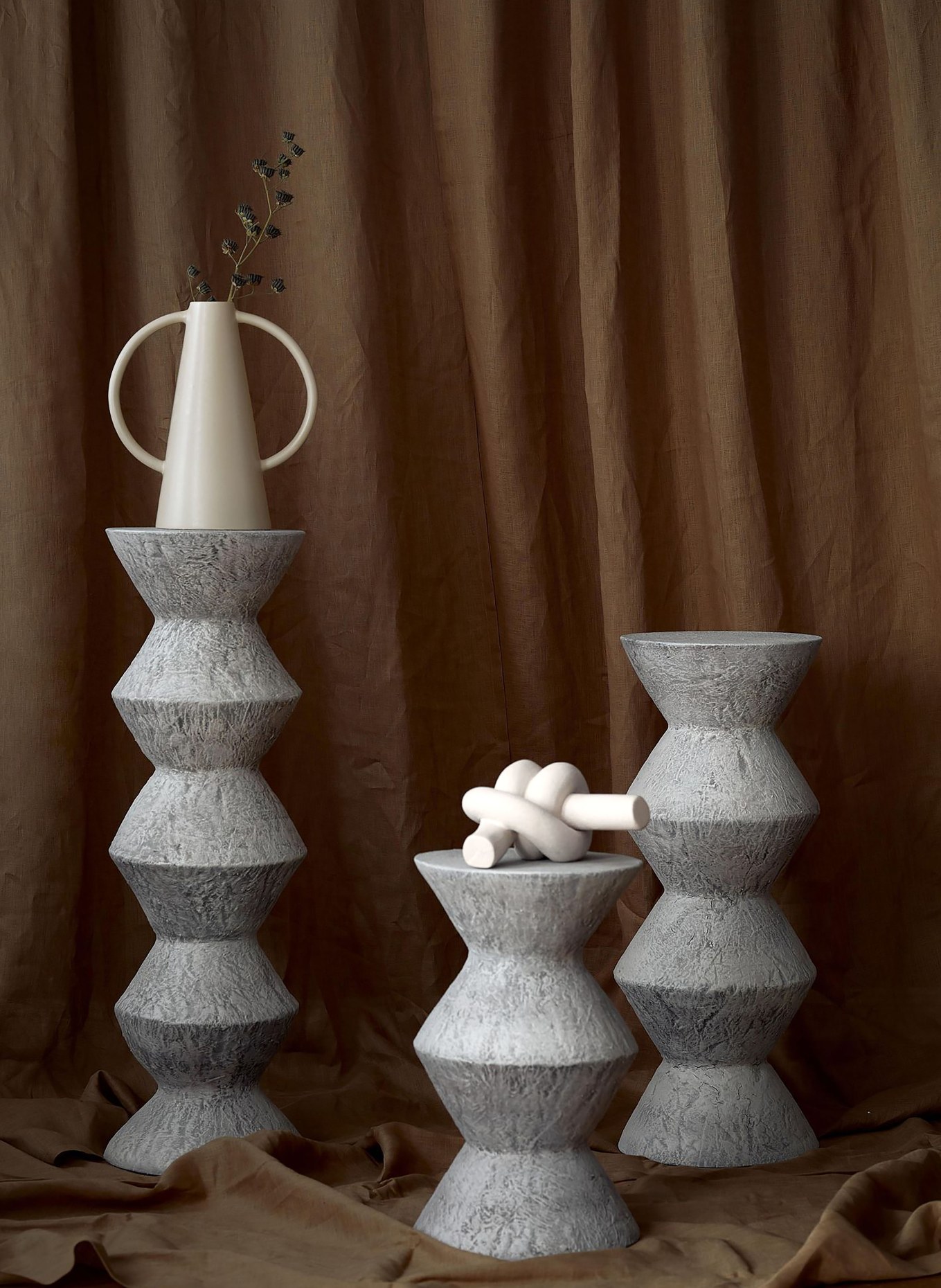 Westwing Collection Dekofigur NODO: BEIGE