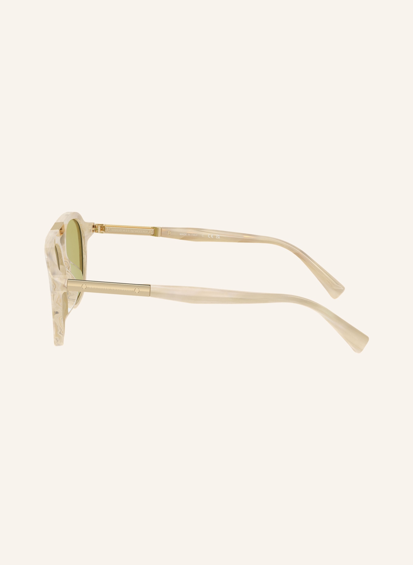 BRUNELLO CUCINELLI Sonnenbrille BC4001S, Farbe: 10024C - BEIGE/ HELLGRÜN (Bild 3)