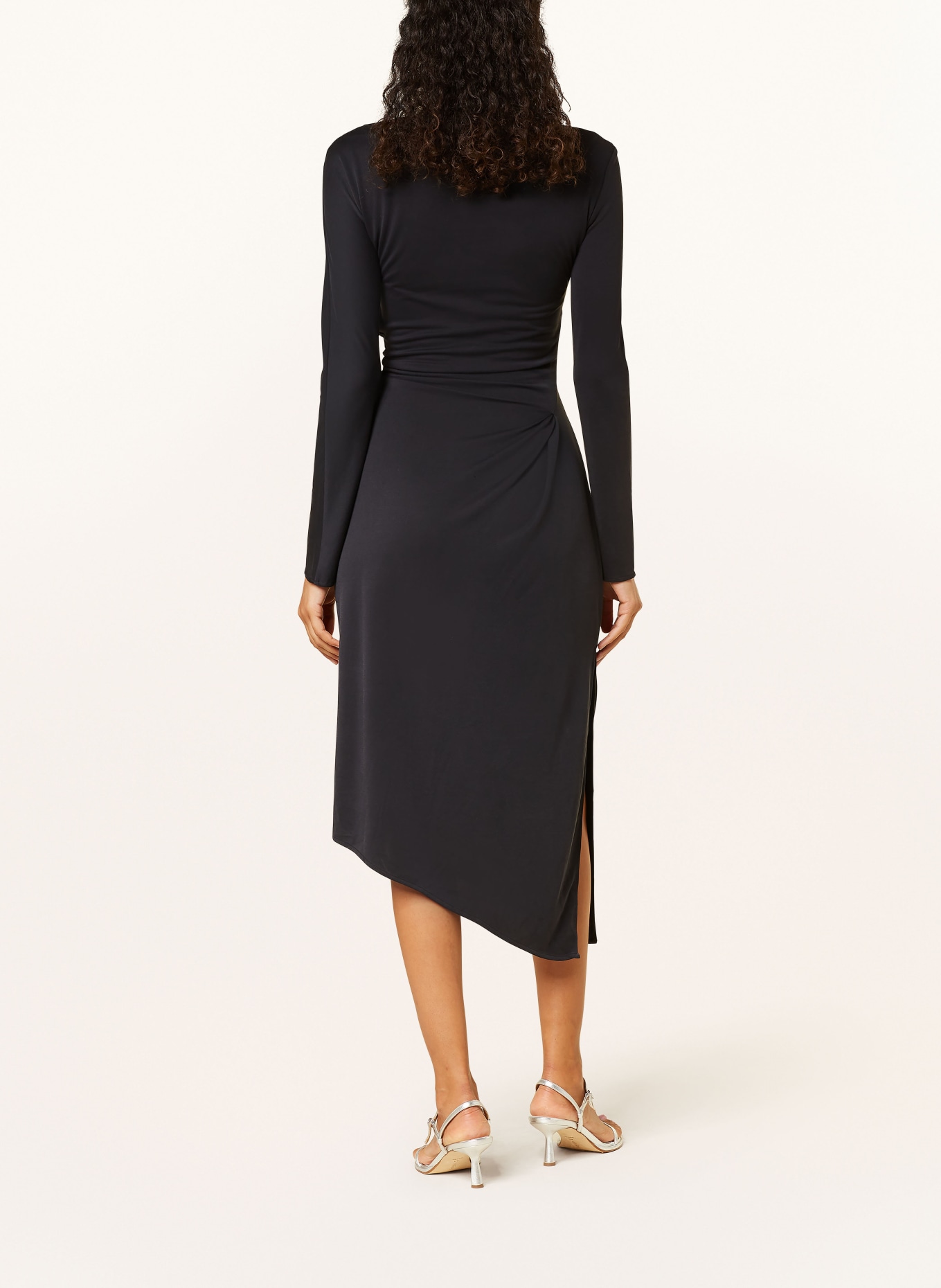 STINE GOYA Jerseykleid: SCHWARZ