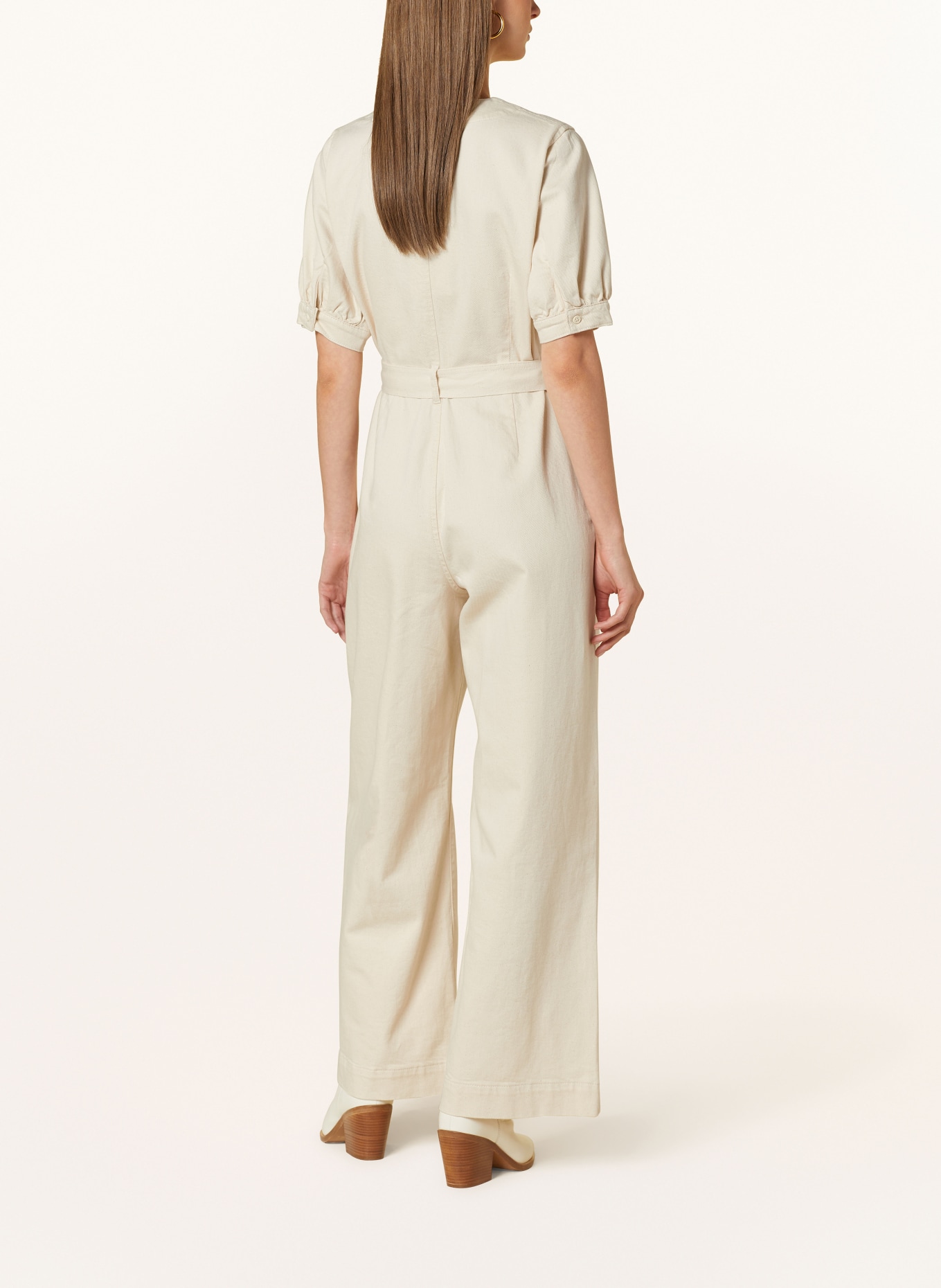 Creme jumpsuit store
