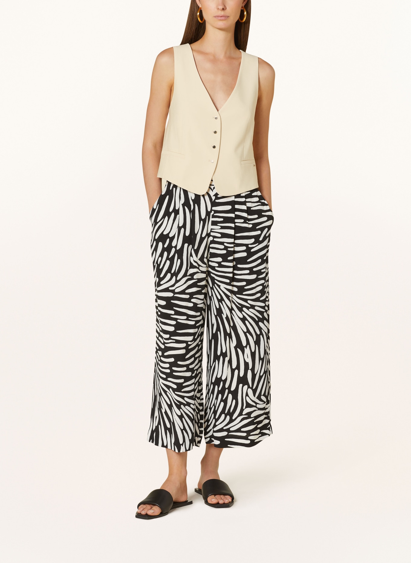Schwarz weiße culotte Sale