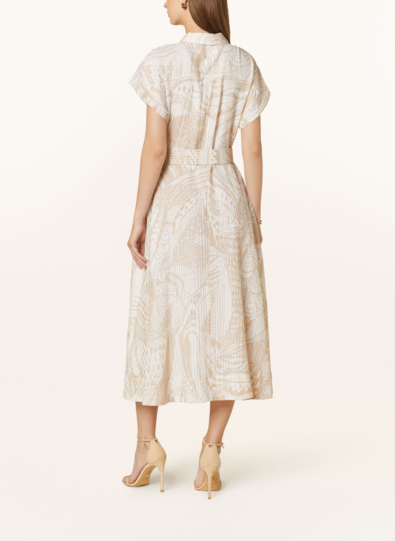 Phase Eight Hemdblusenkleid MANDI: BEIGE / WEISS