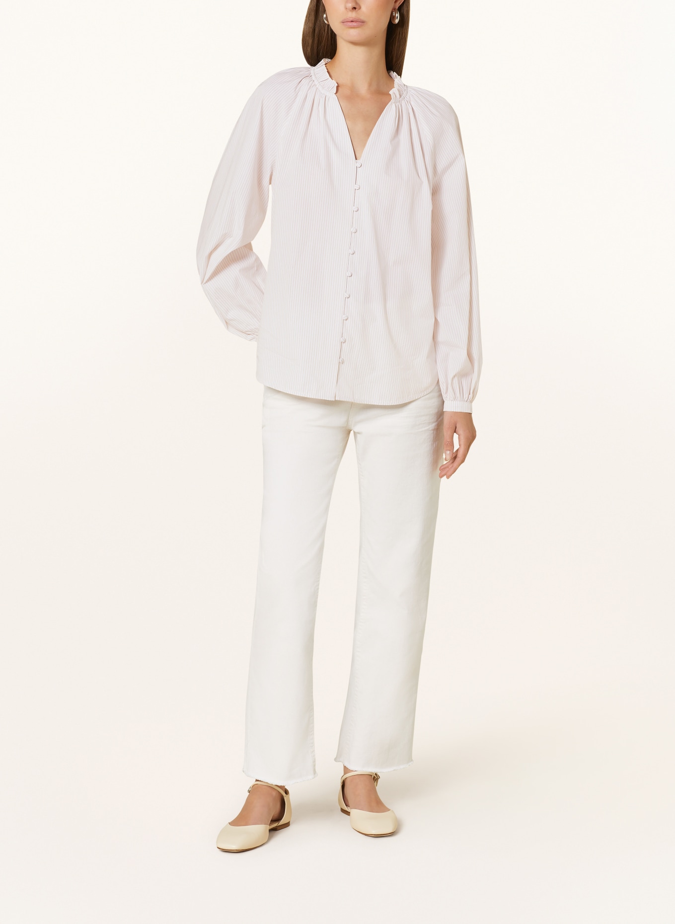 Phase Eight Shirt blouse SERAPHINA, Color: BEIGE/ WHITE (Image 2)